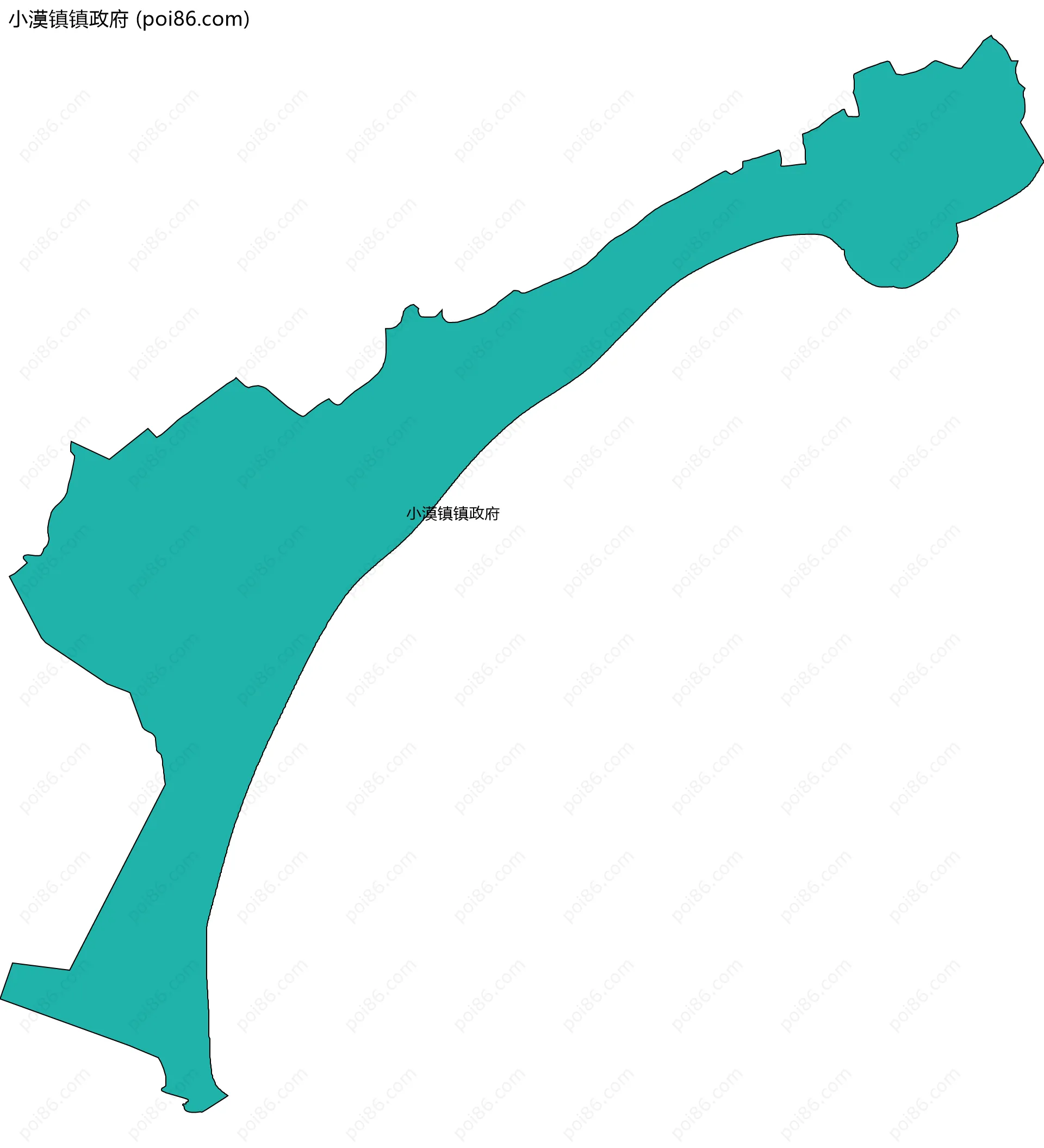 小漠镇镇政府边界地图