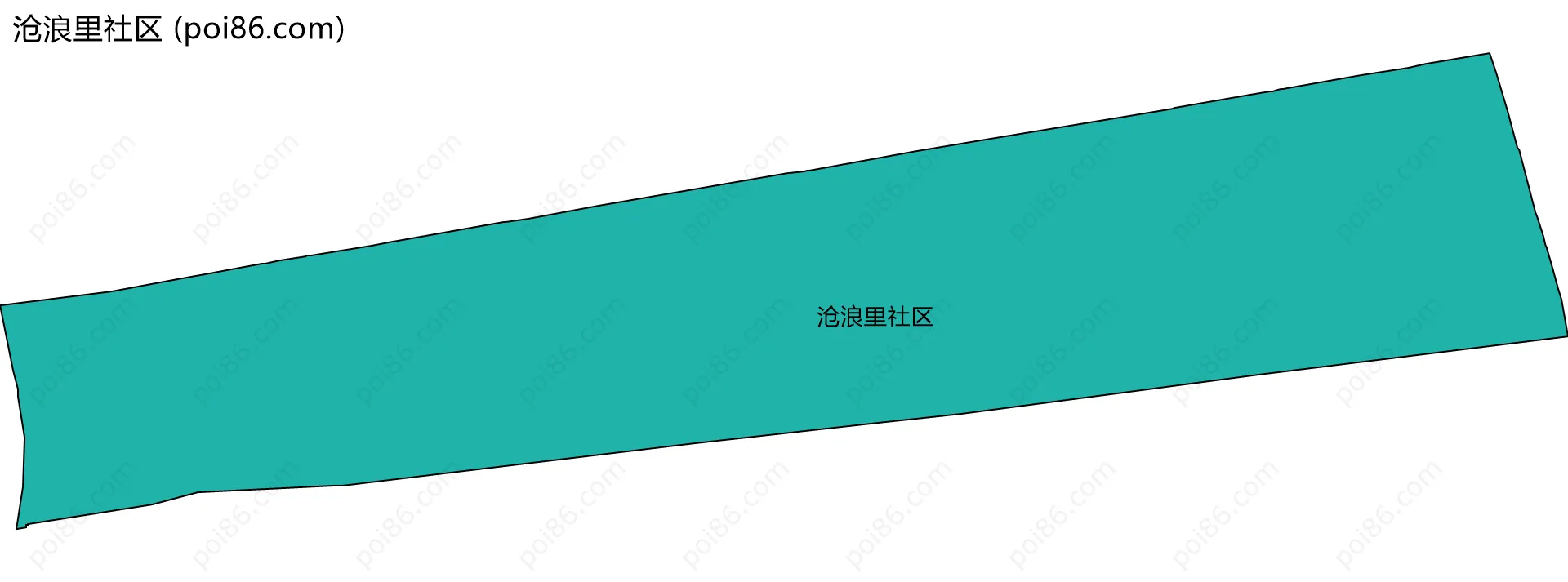 沧浪里社区边界地图