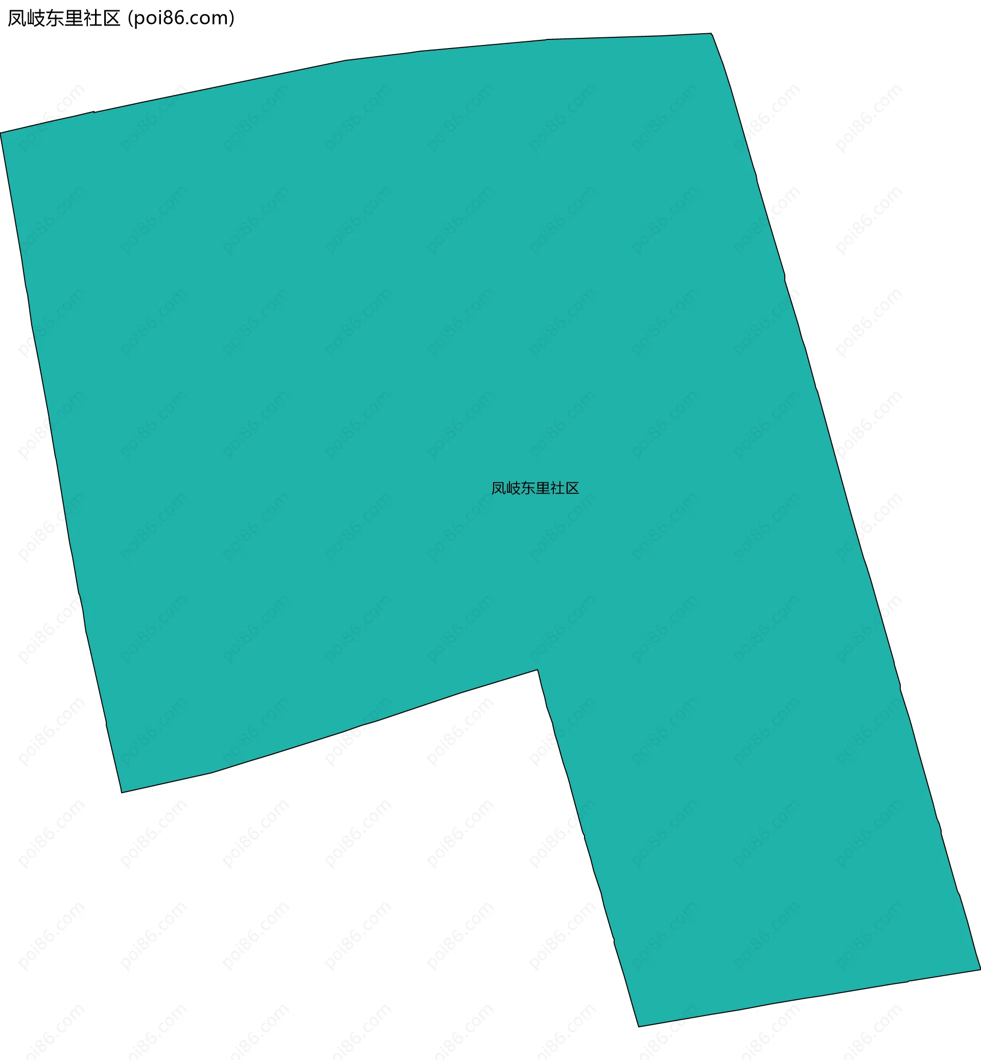 凤岐东里社区边界地图