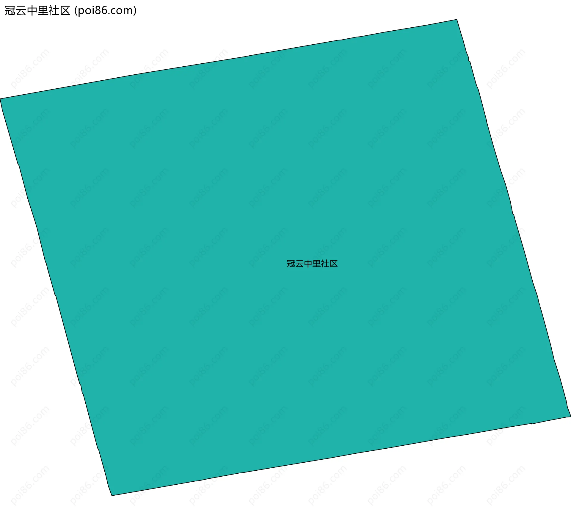 冠云中里社区边界地图