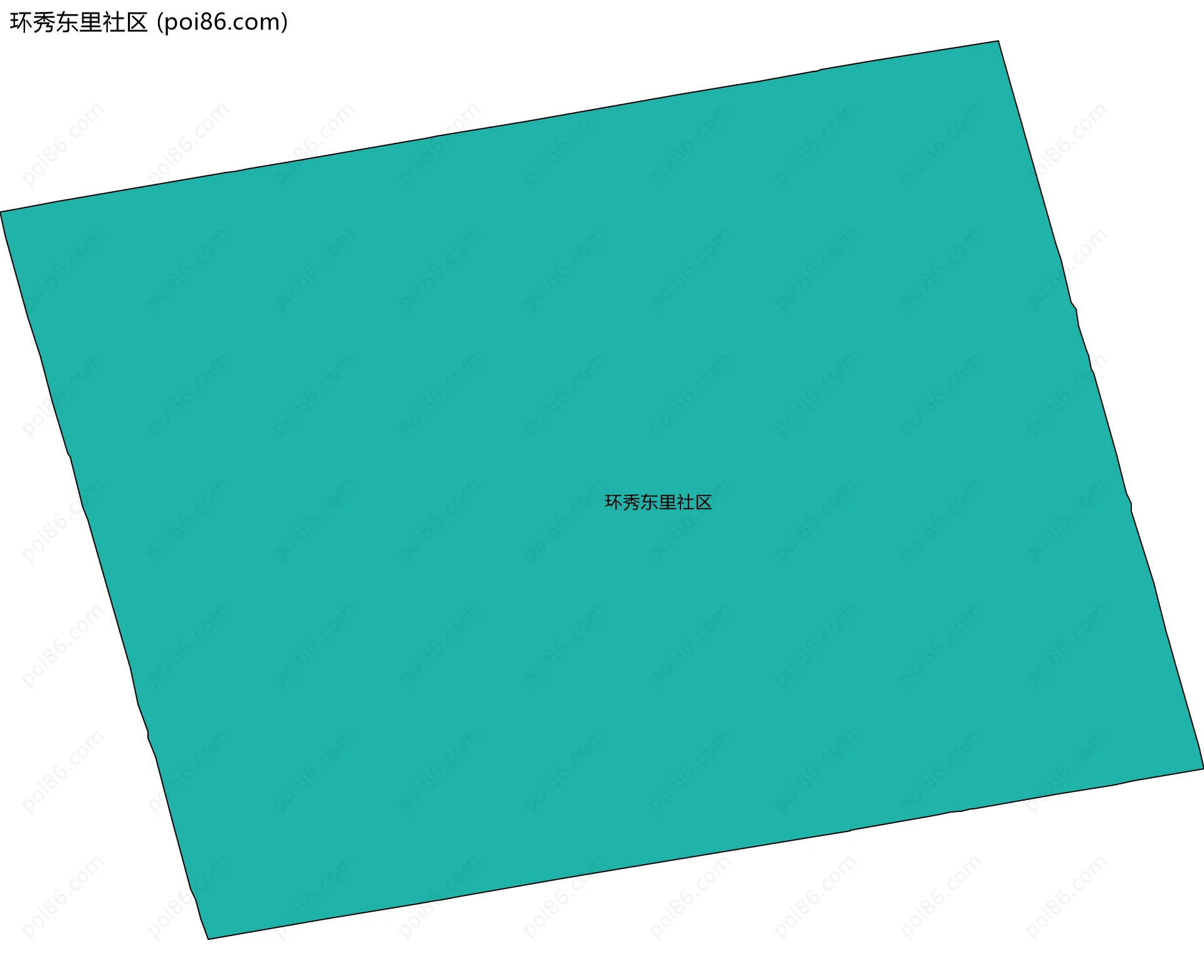 环秀东里社区边界地图