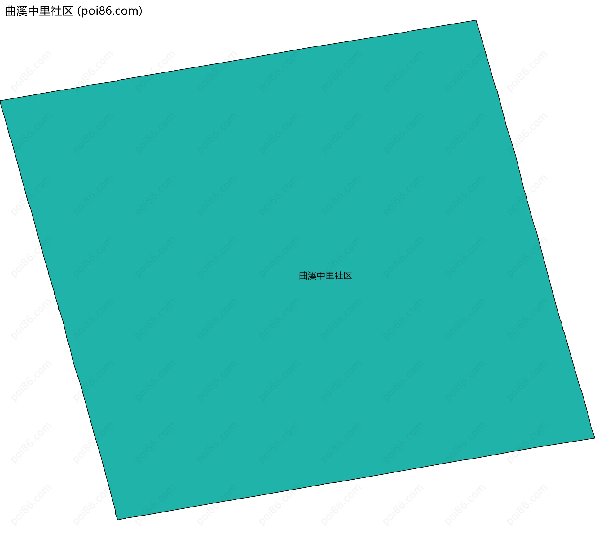 曲溪中里社区边界地图
