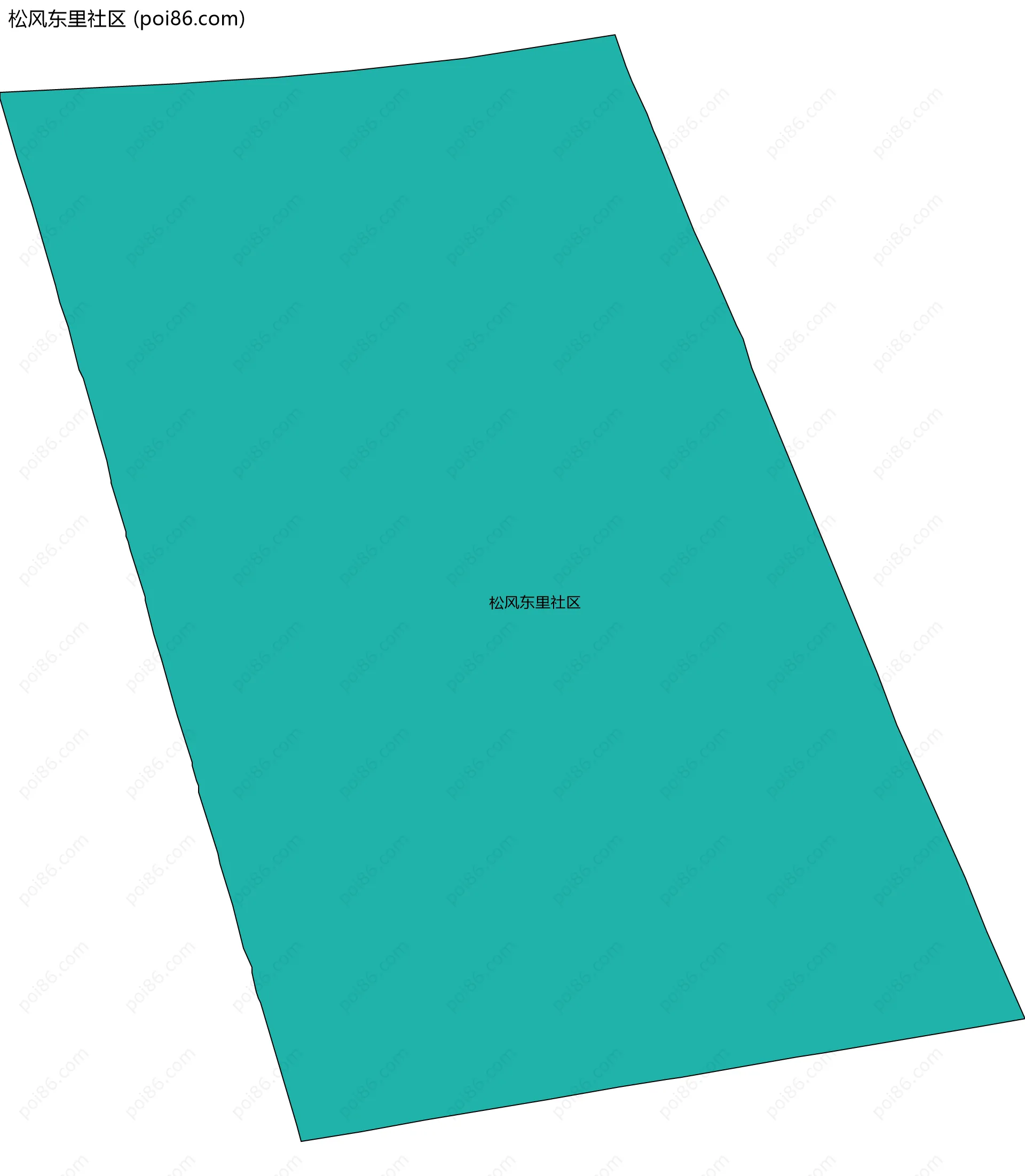 松风东里社区边界地图