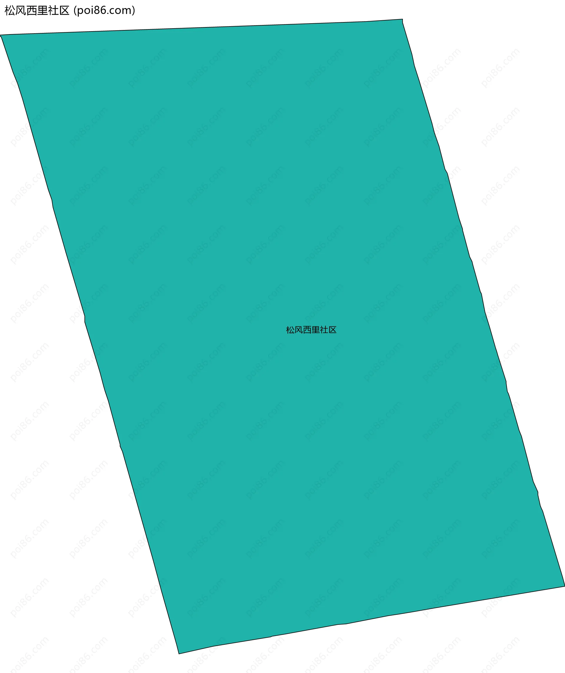 松风西里社区边界地图