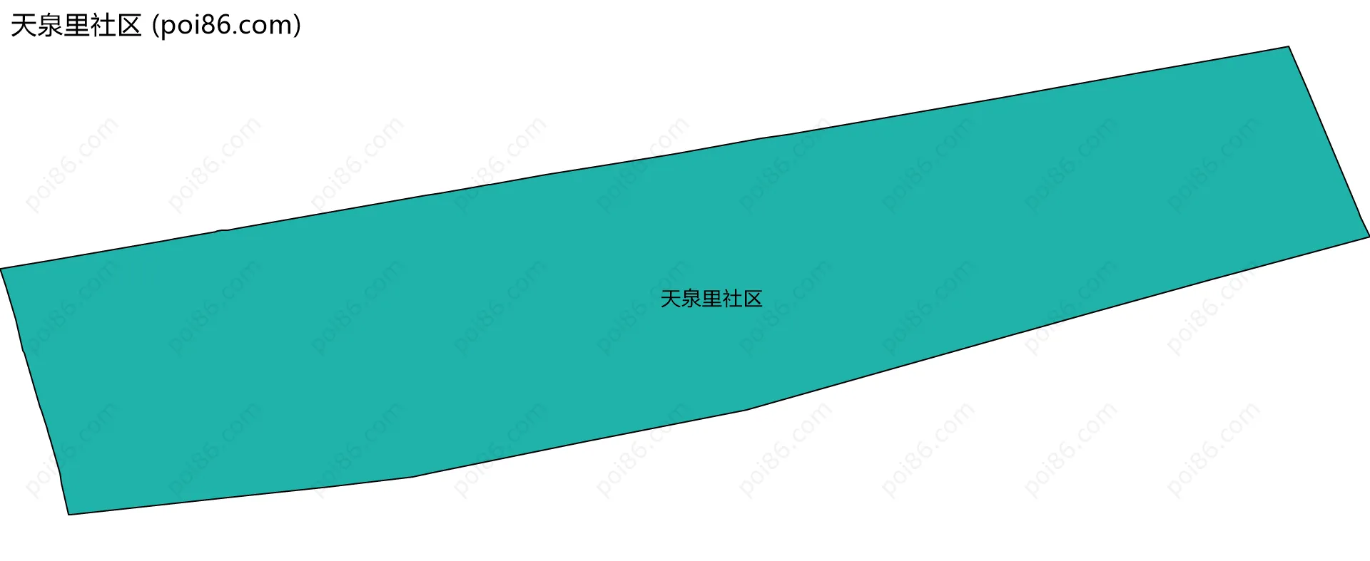 天泉里社区边界地图