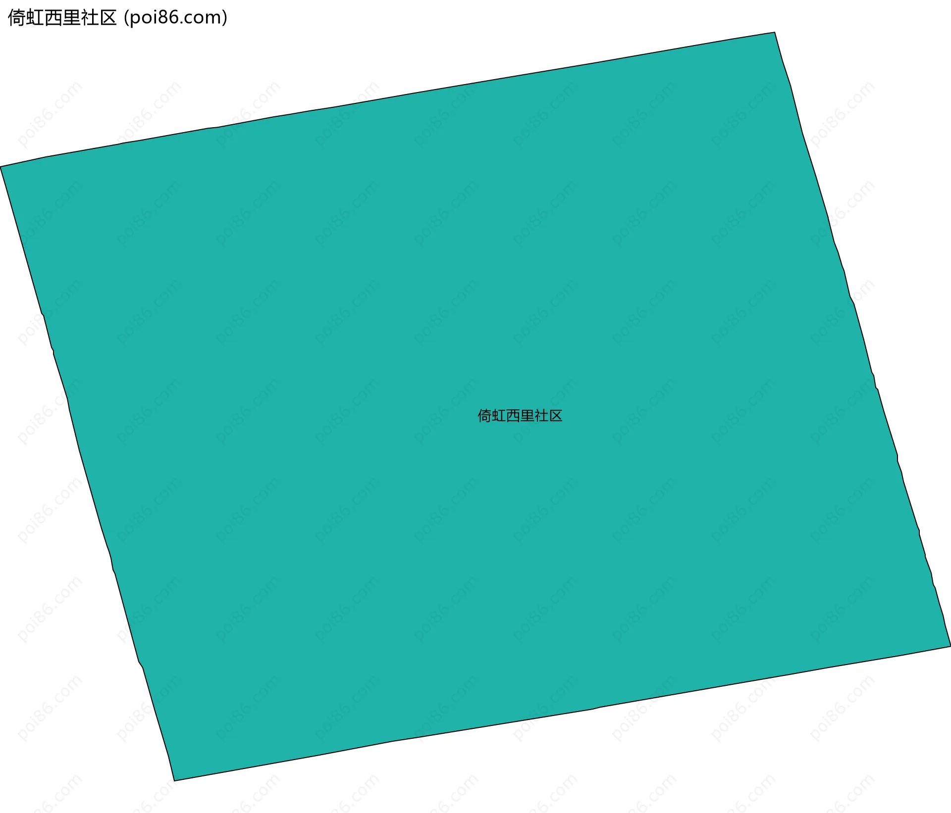 倚虹西里社区边界地图