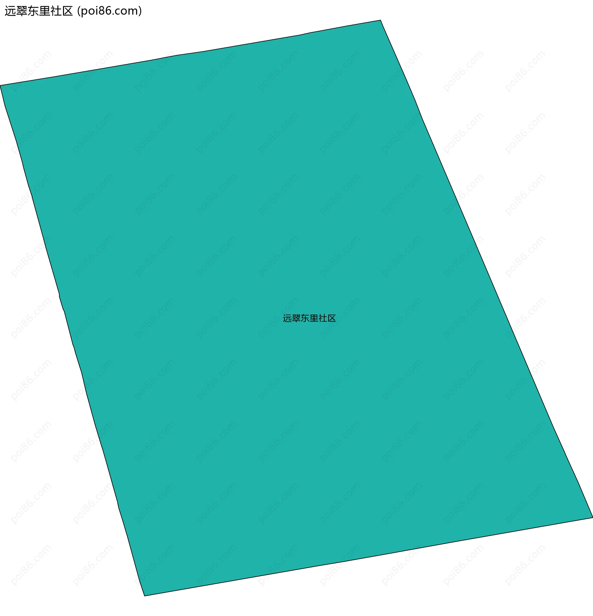 远翠东里社区边界地图