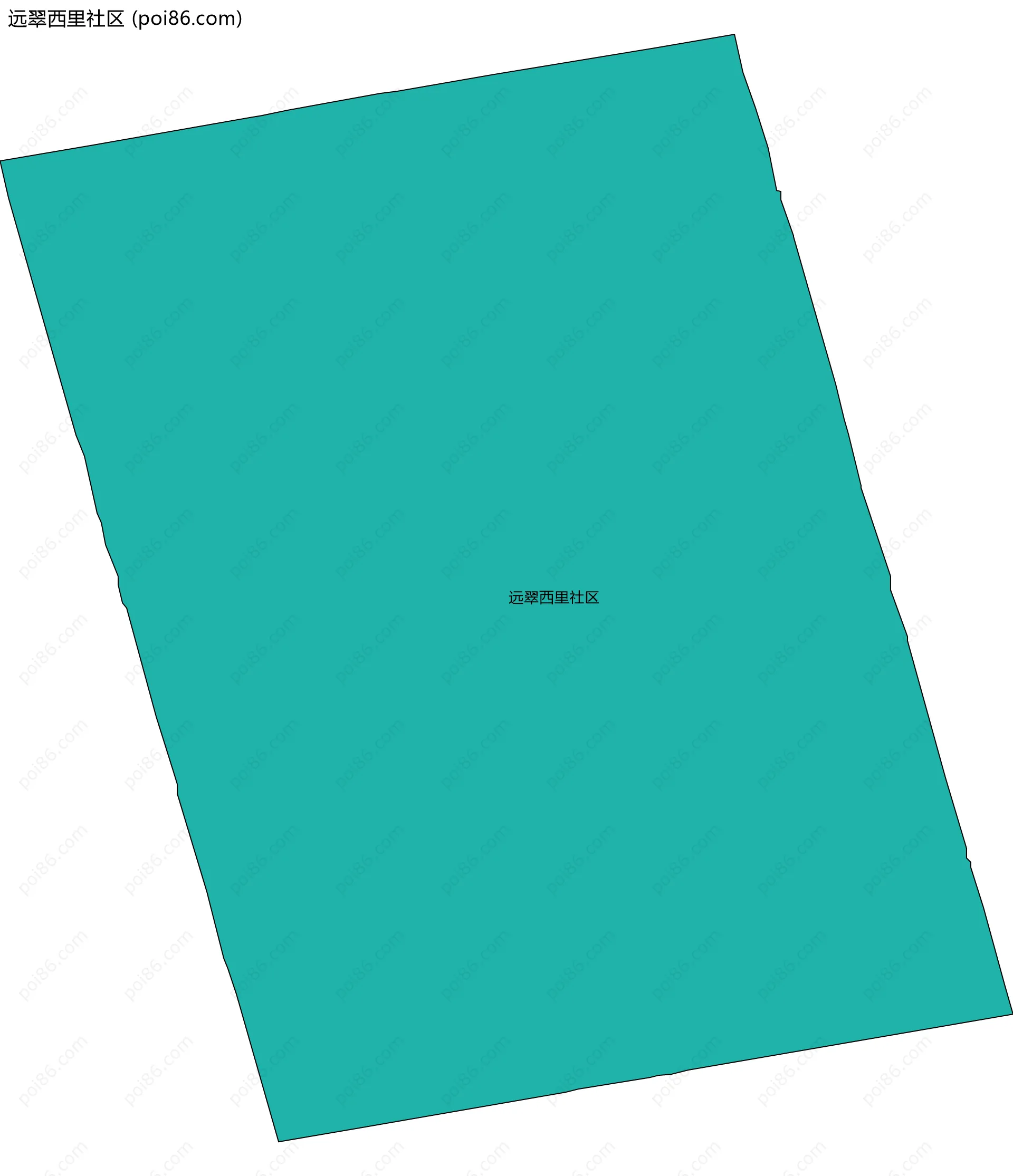 远翠西里社区边界地图