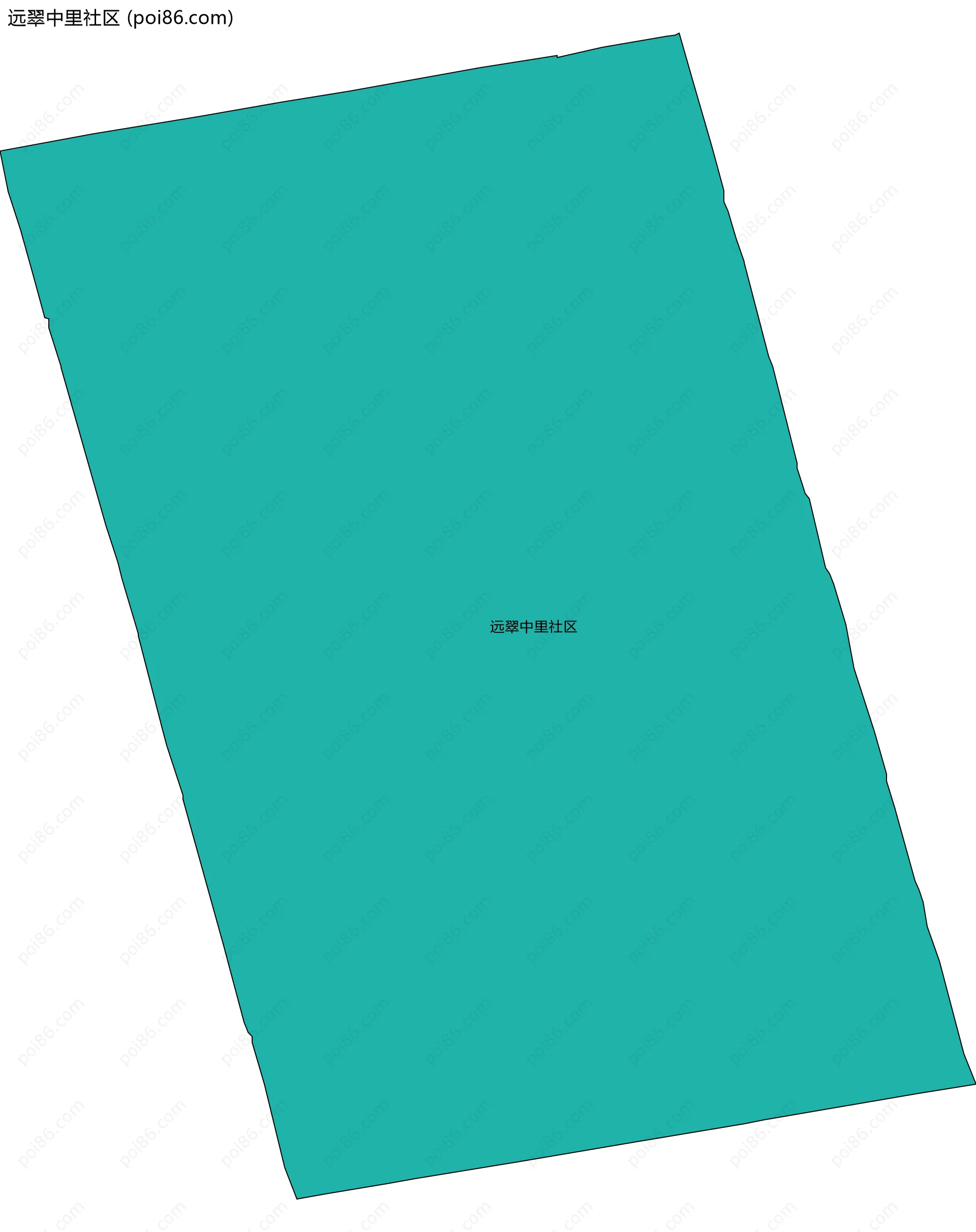 远翠中里社区边界地图