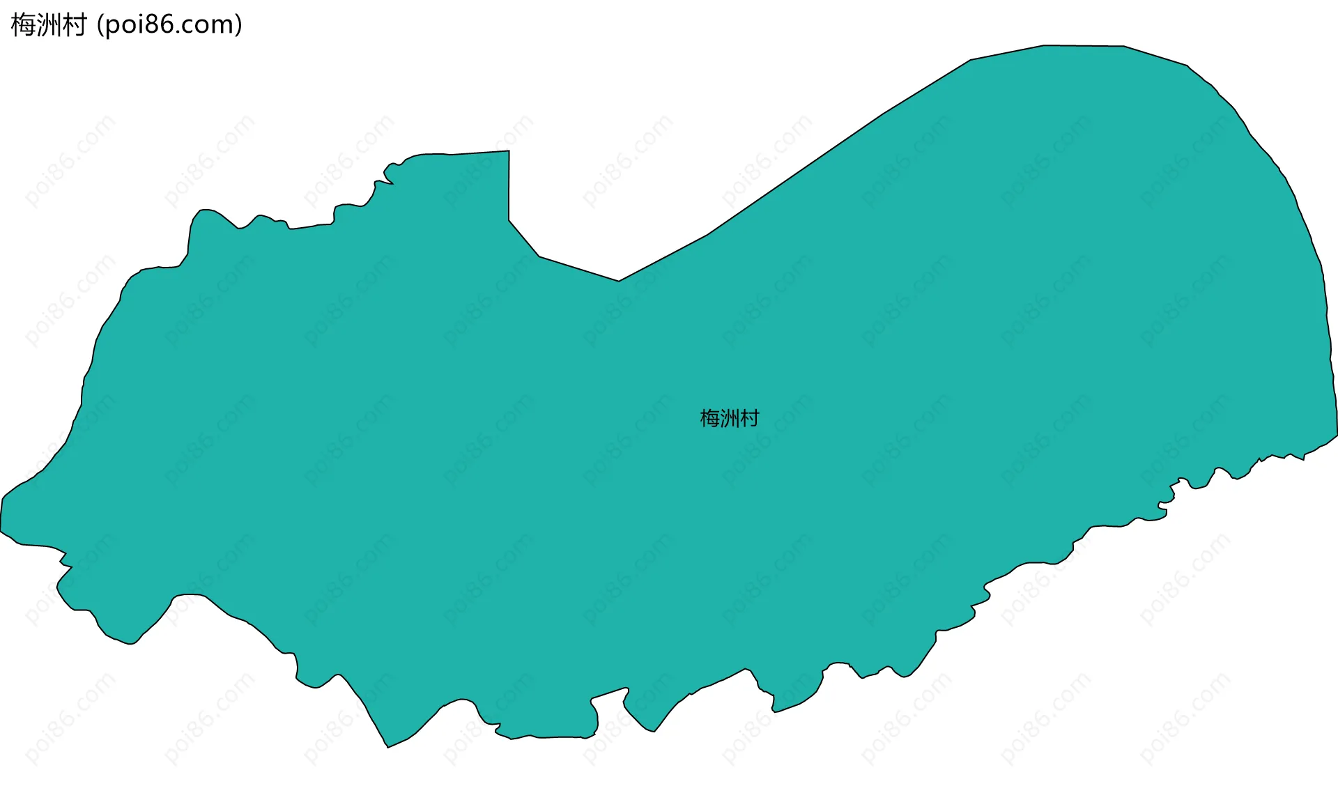 梅洲村边界地图