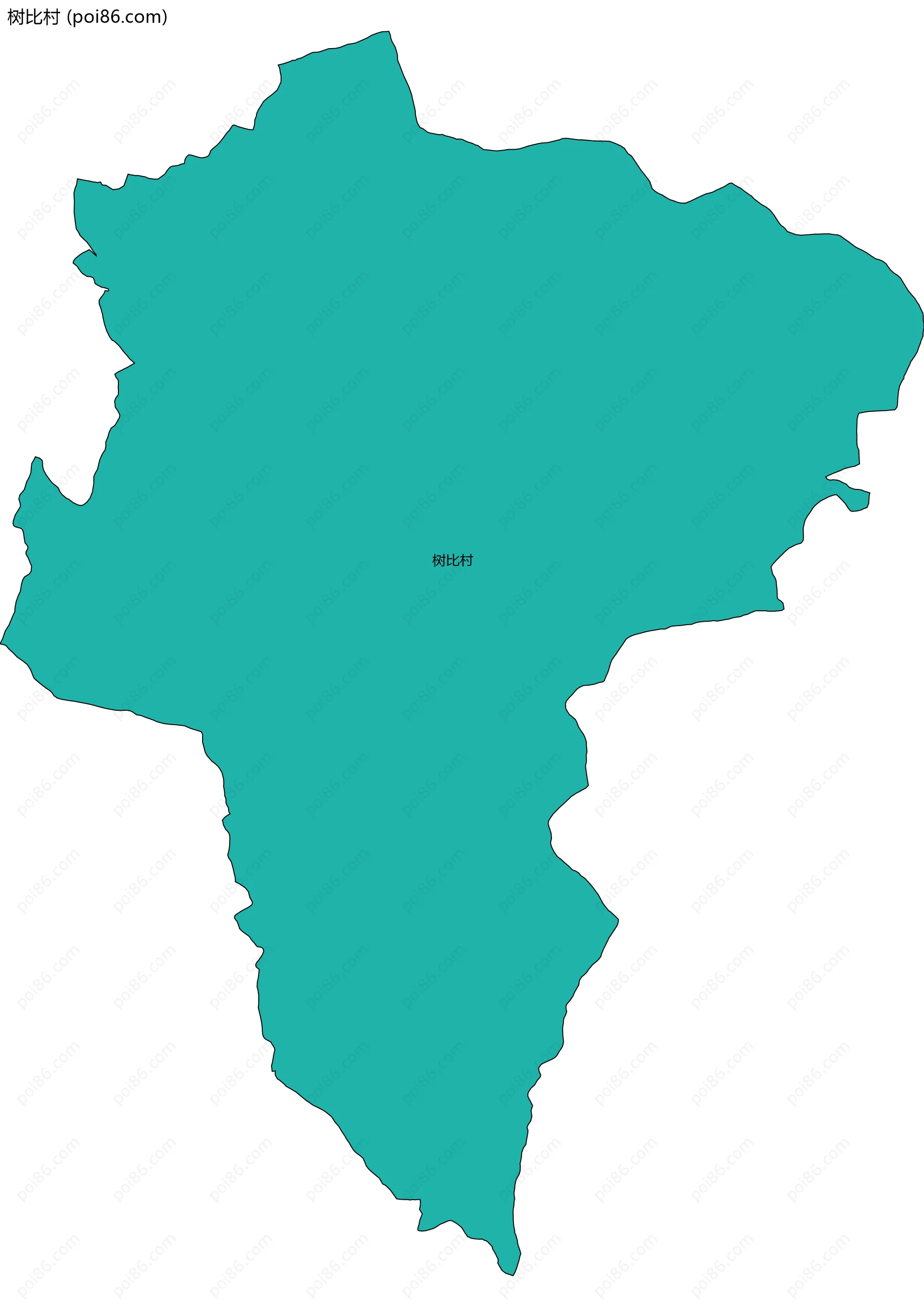 树比村边界地图
