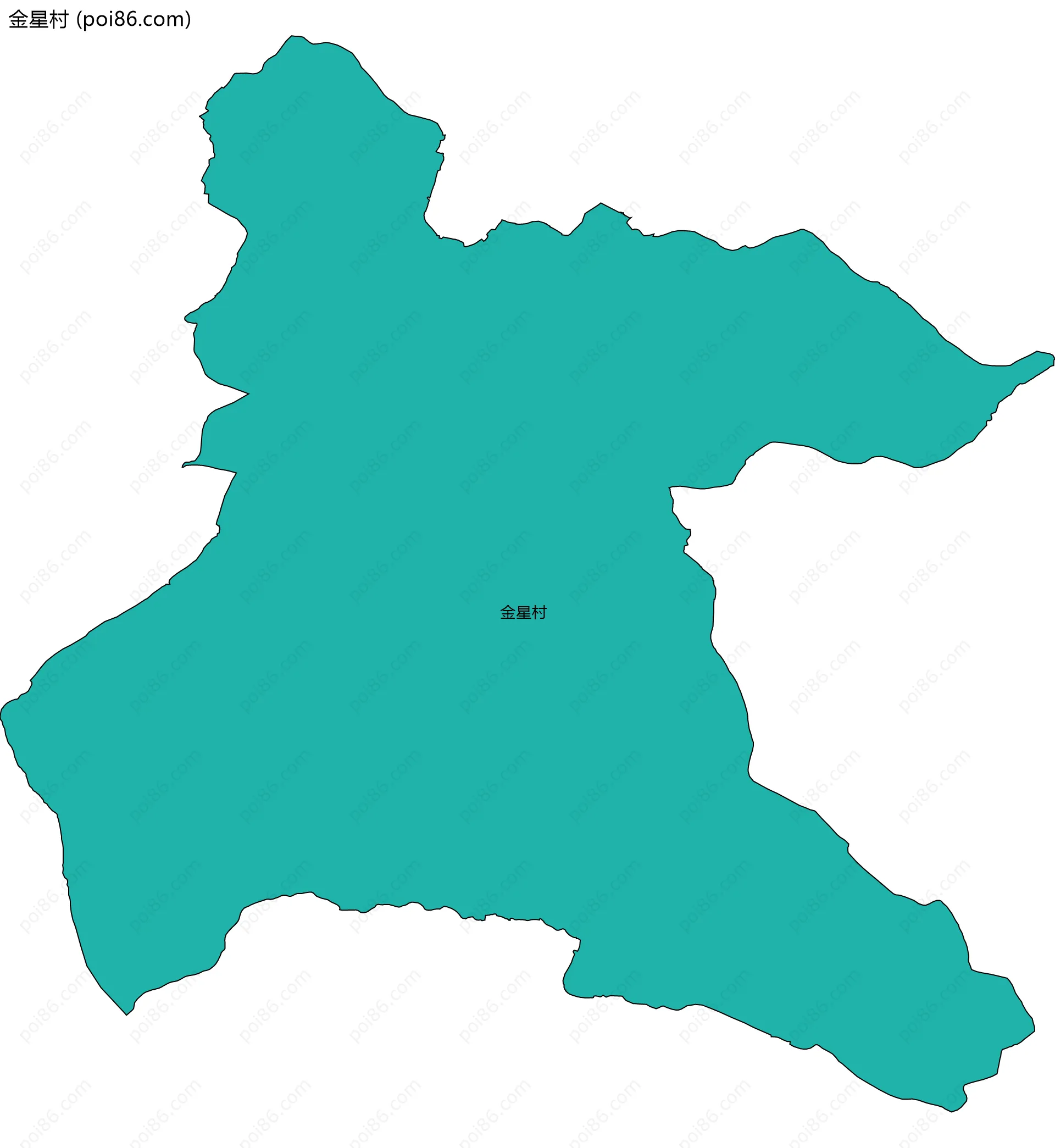 金星村边界地图