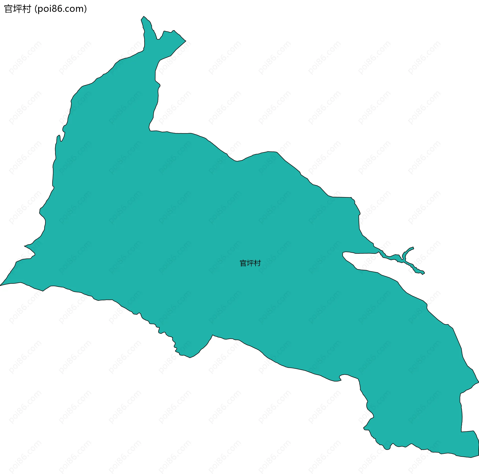 官坪村边界地图