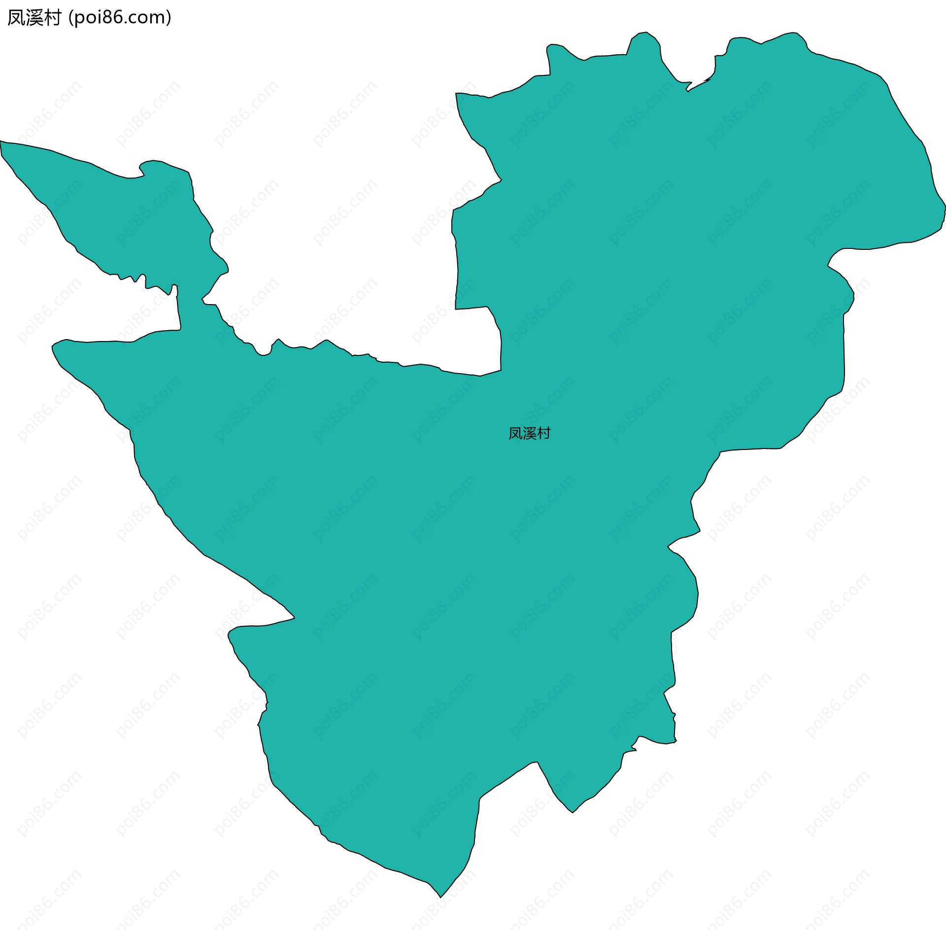 凤溪村边界地图