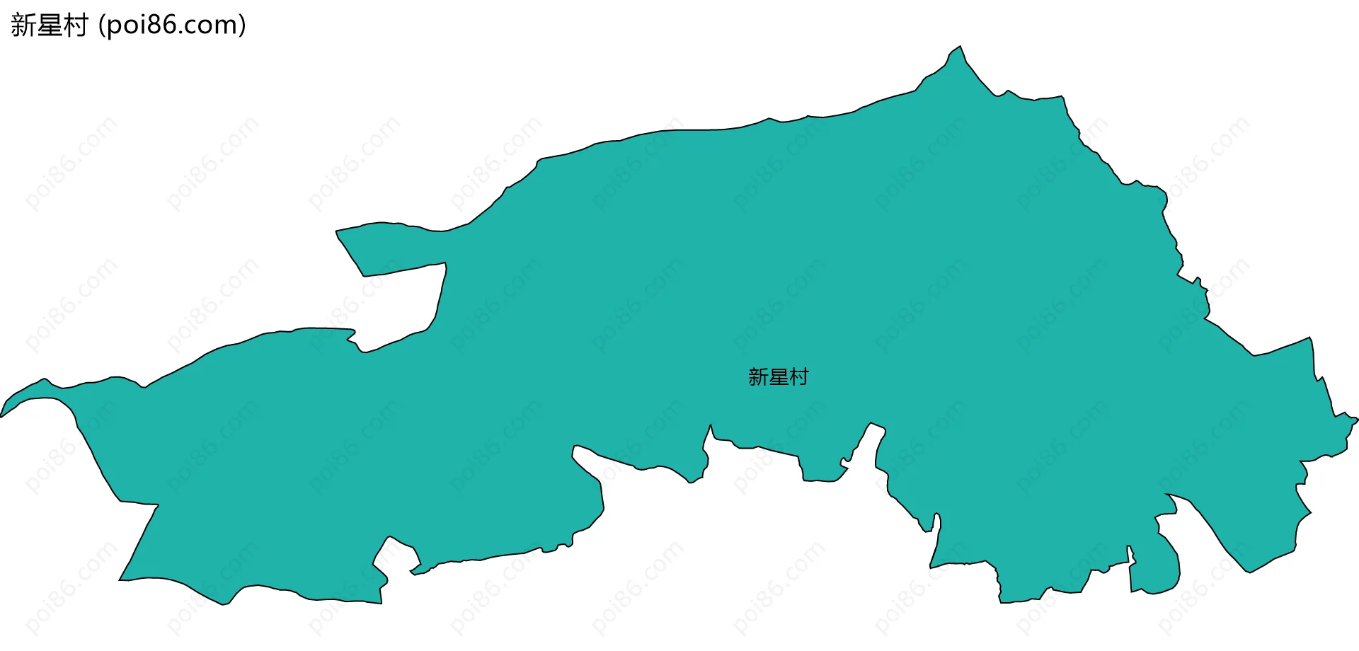 新星村边界地图