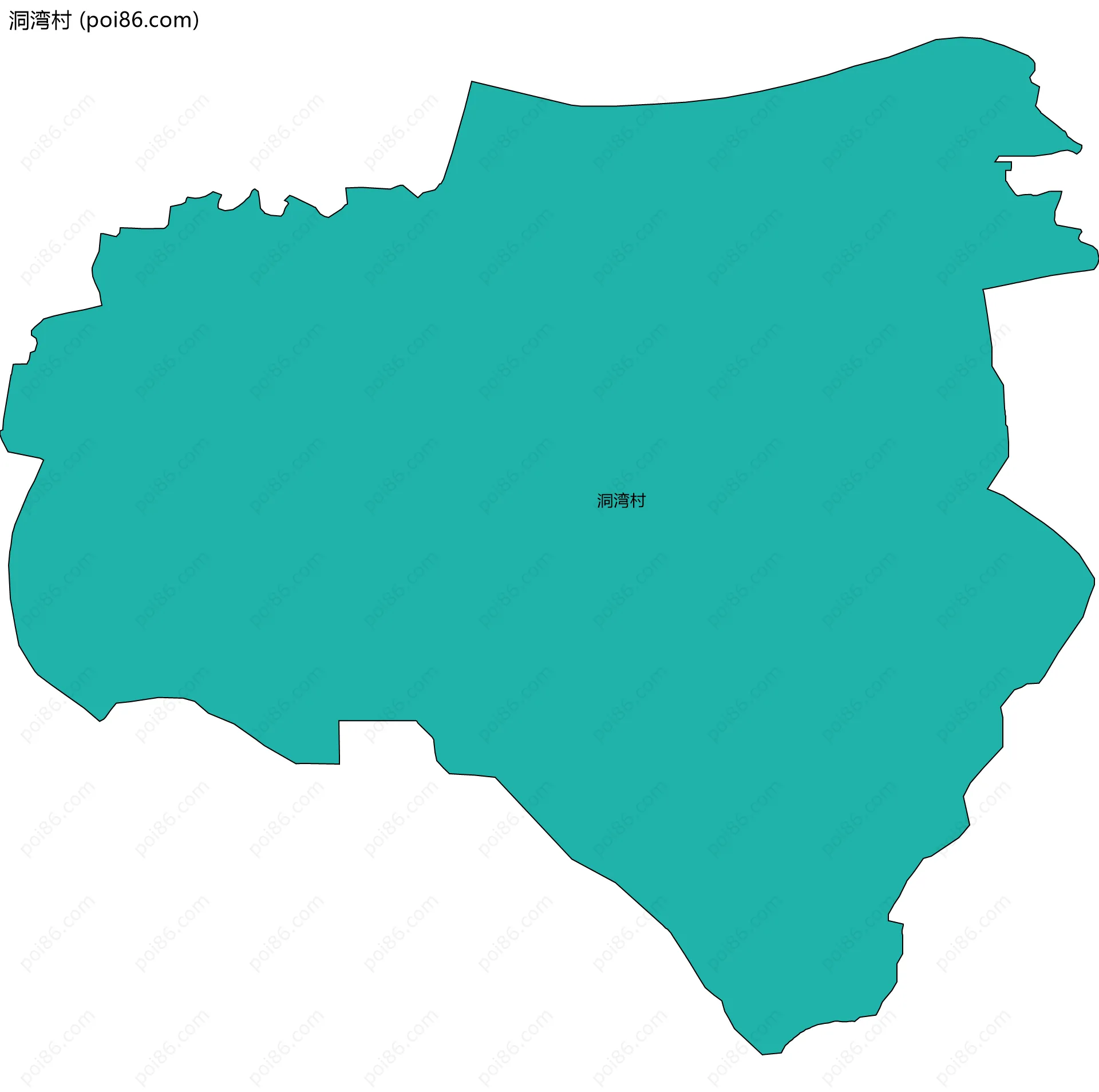 洞湾村边界地图