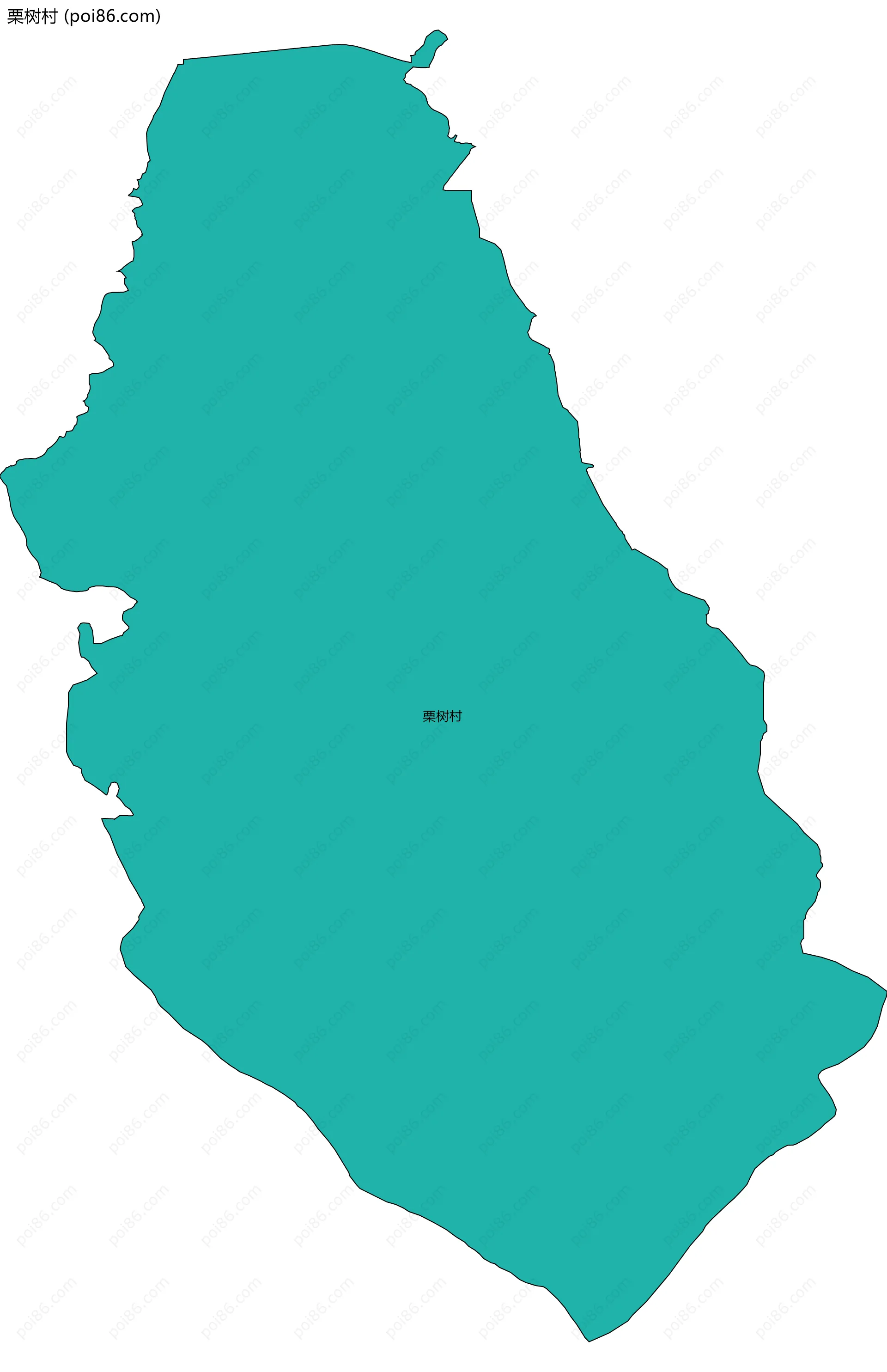 栗树村边界地图