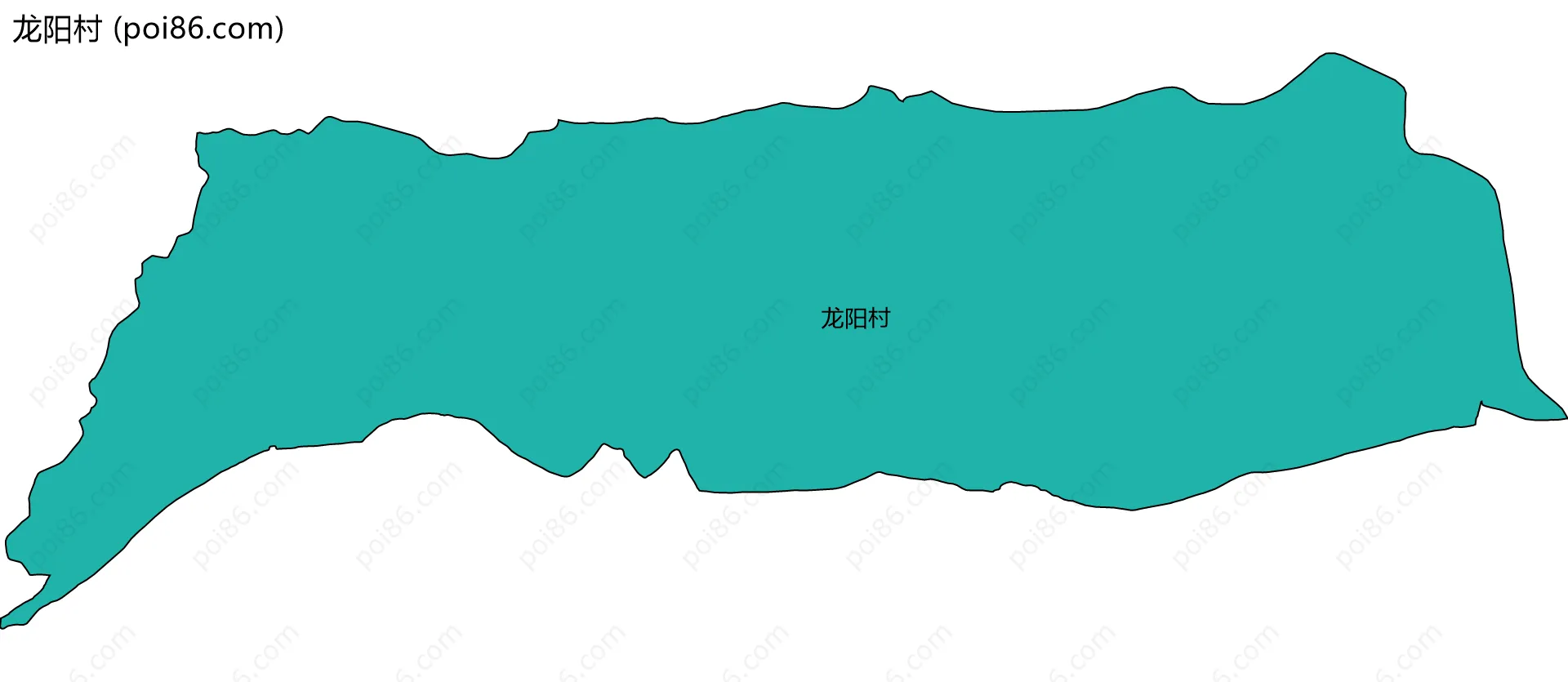 龙阳村边界地图