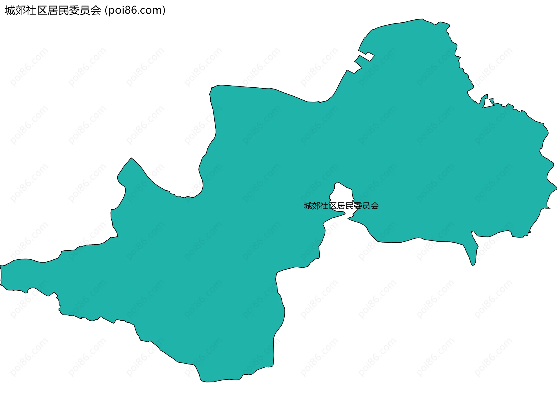 城郊社区居民委员会边界地图