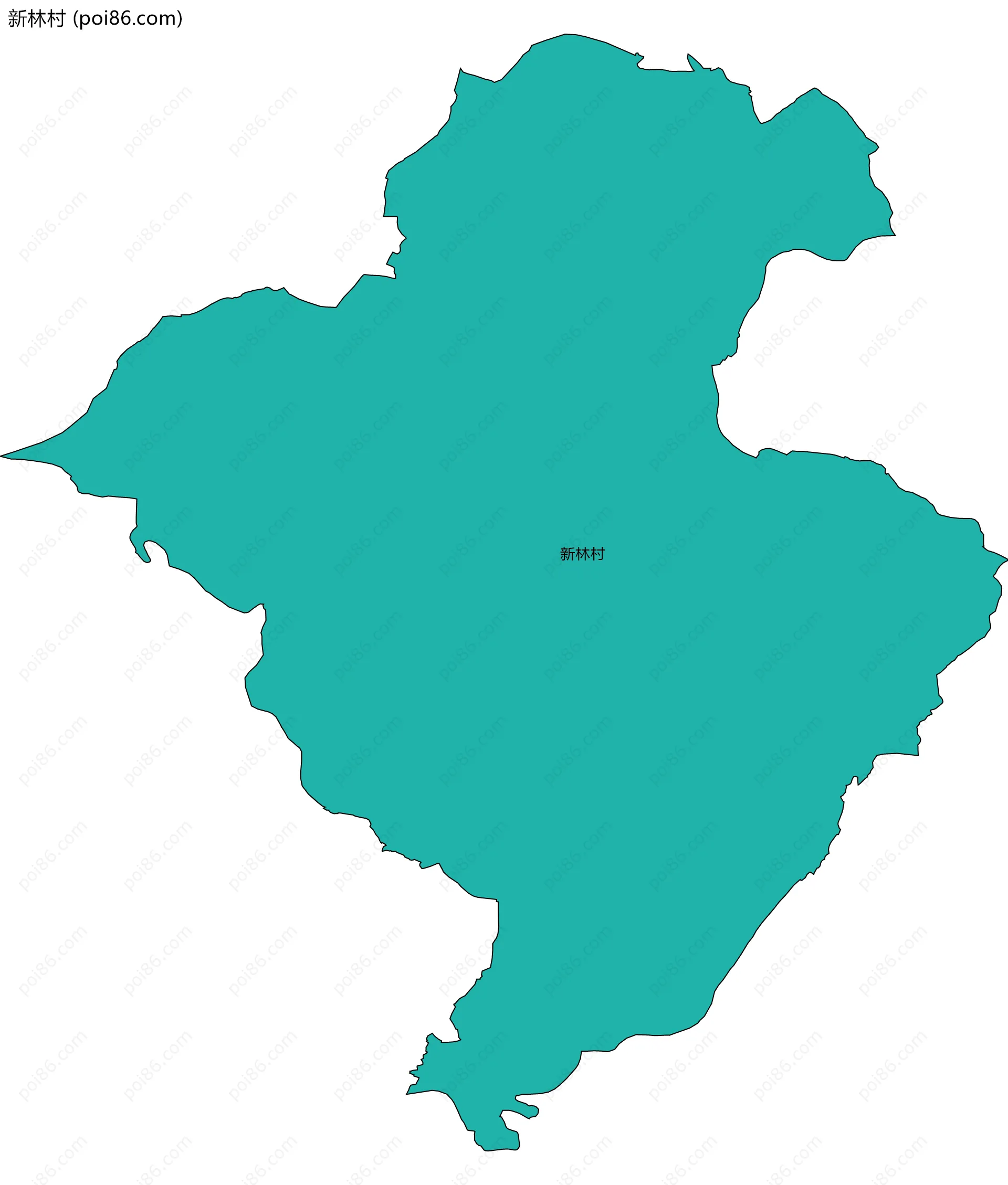 新林村边界地图