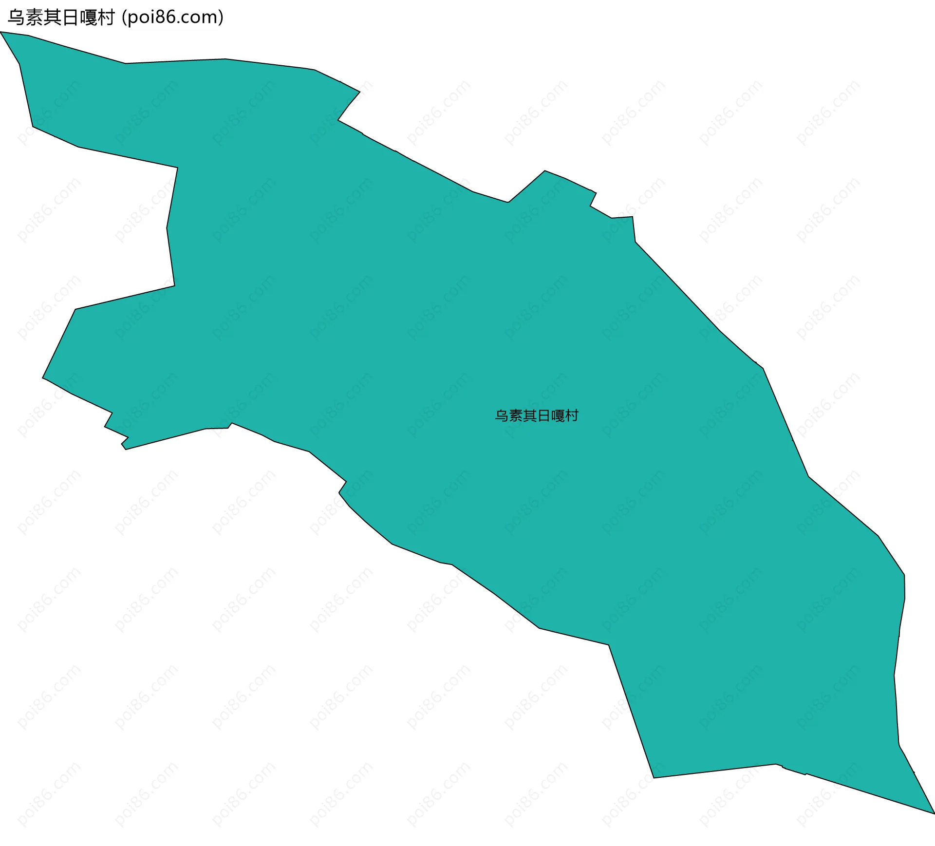 乌素其日嘎村边界地图