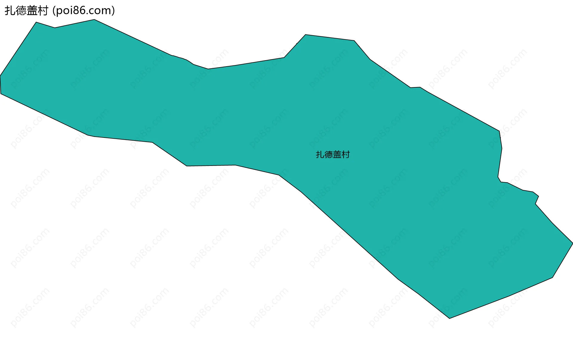 扎德盖村边界地图