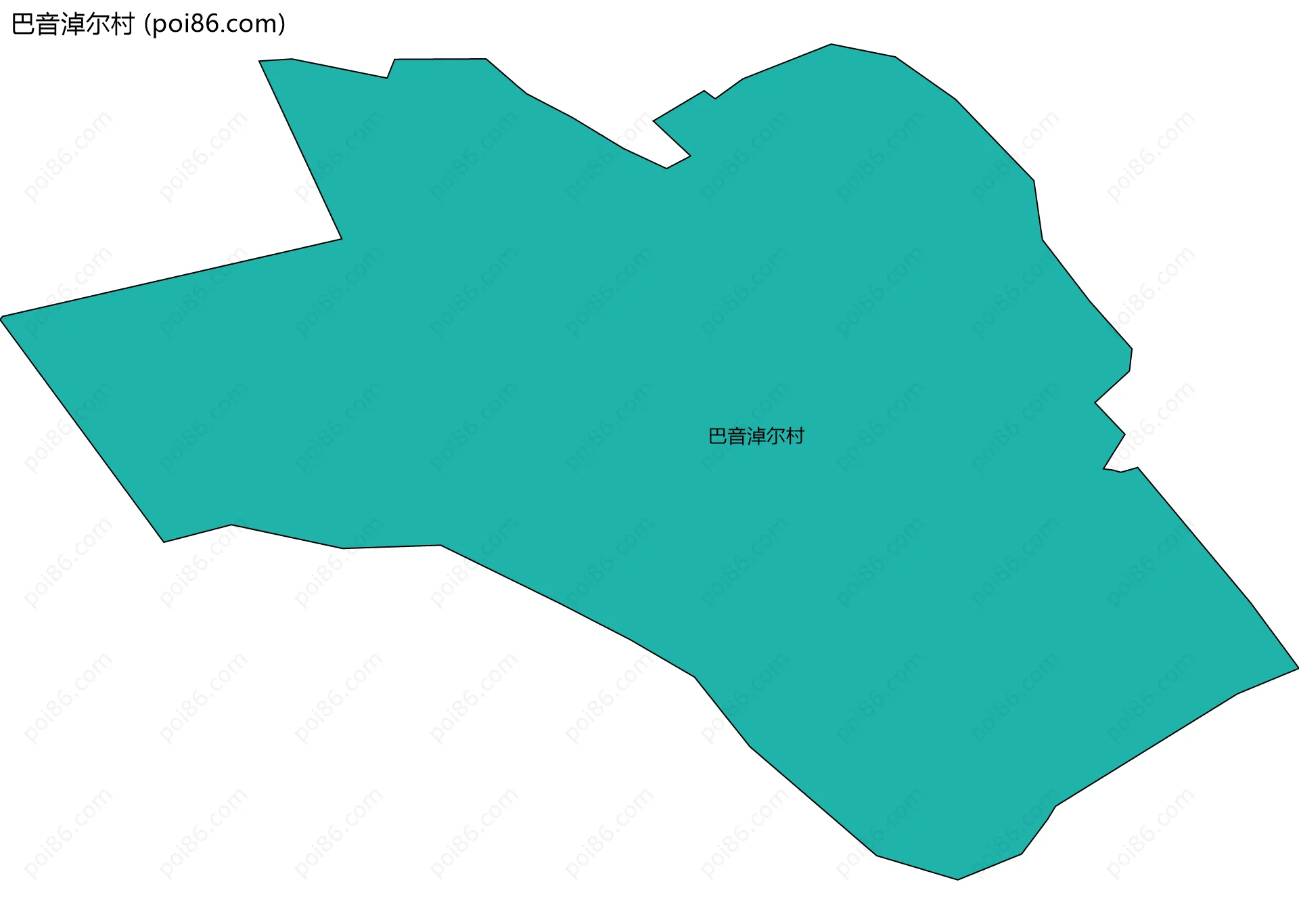 巴音淖尔村边界地图