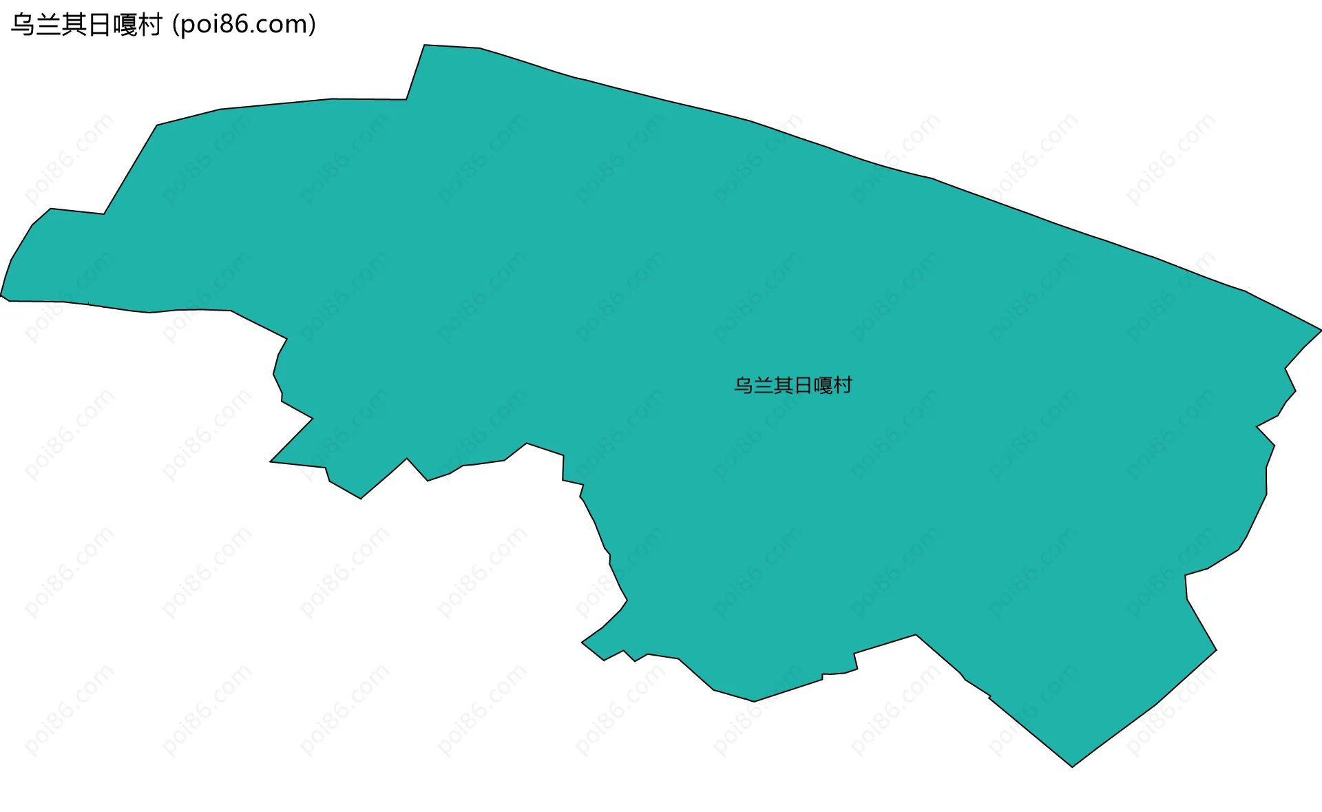 乌兰其日嘎村边界地图