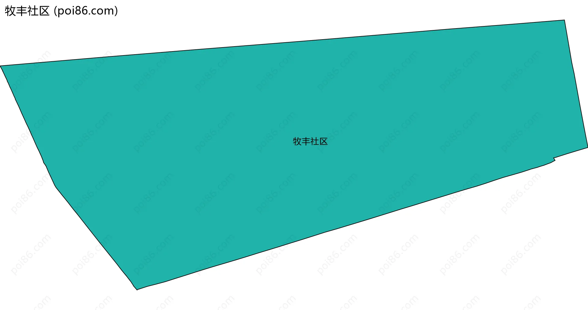 牧丰社区边界地图
