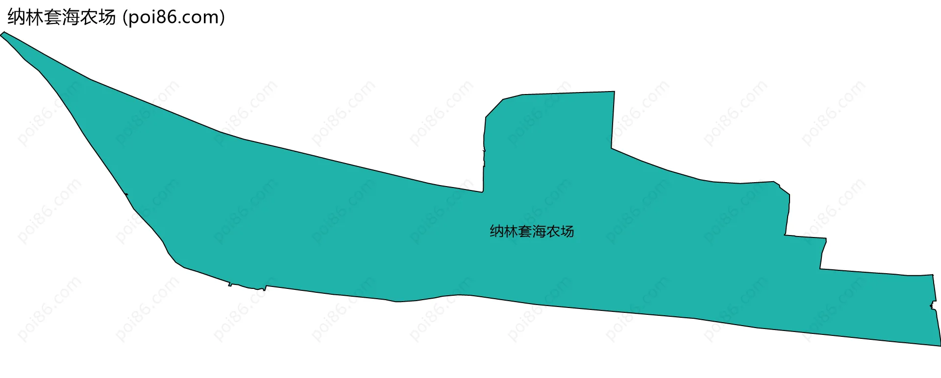 纳林套海农场边界地图