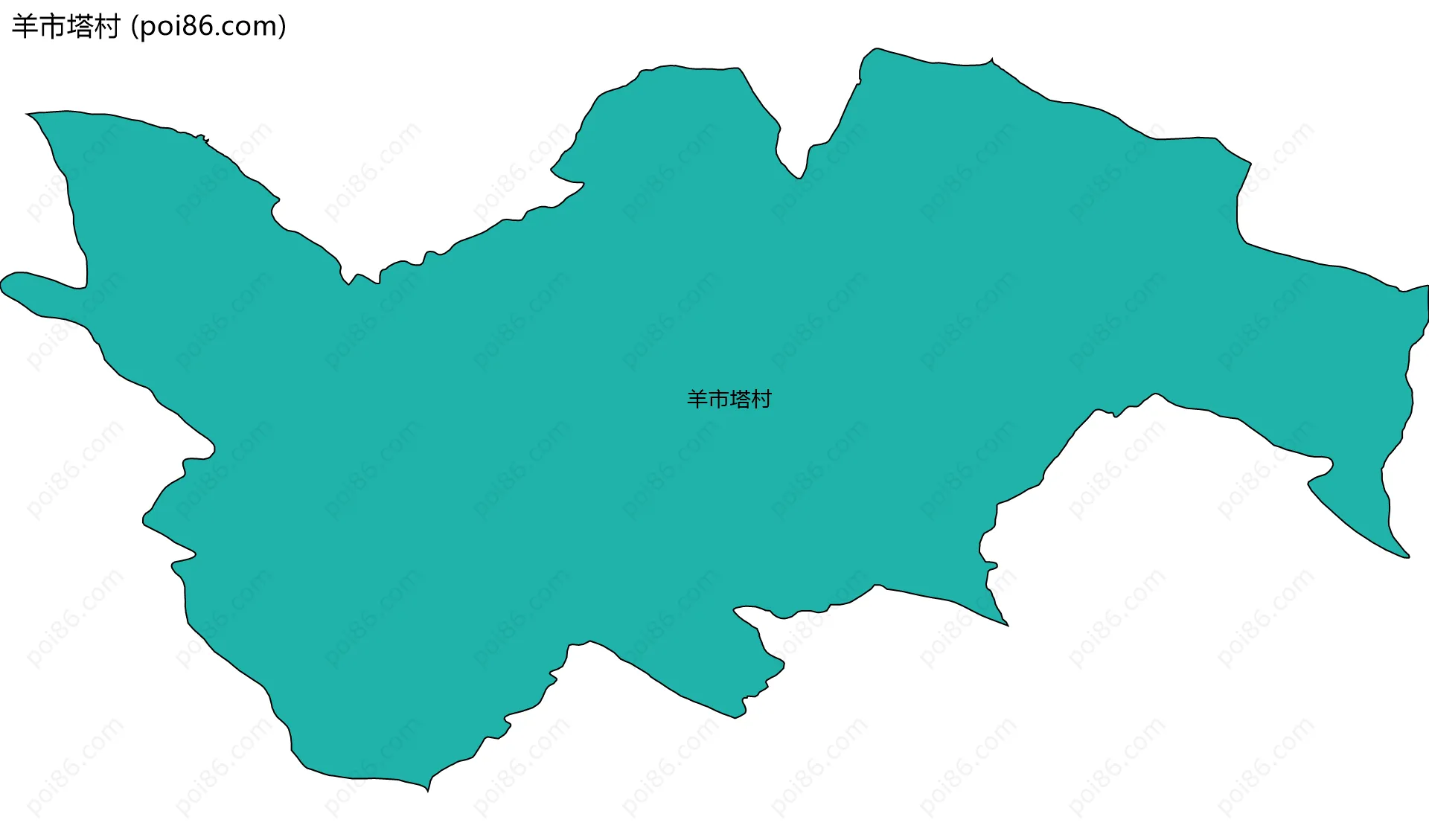 羊市塔村边界地图