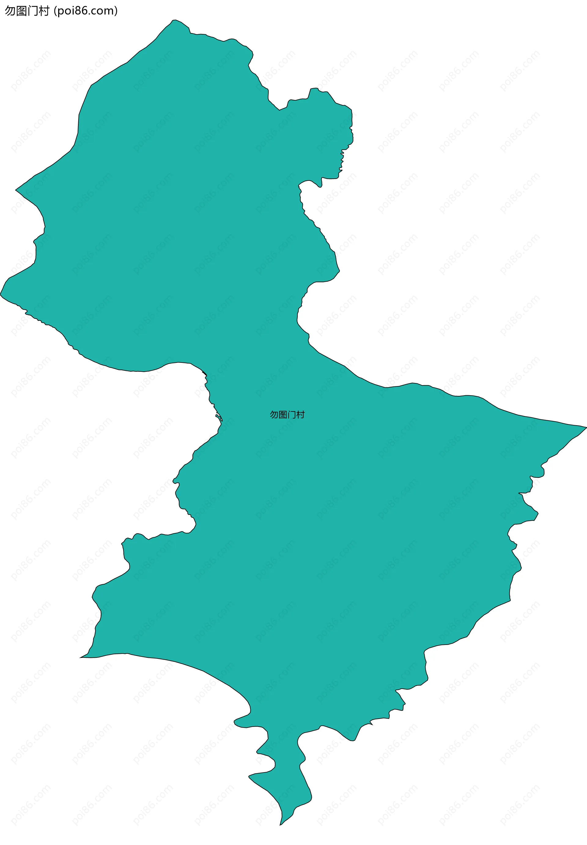 勿图门村边界地图