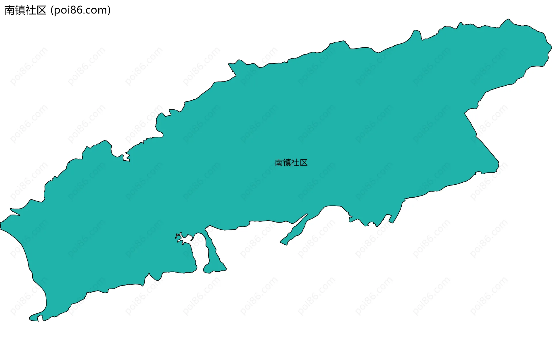 南镇社区边界地图