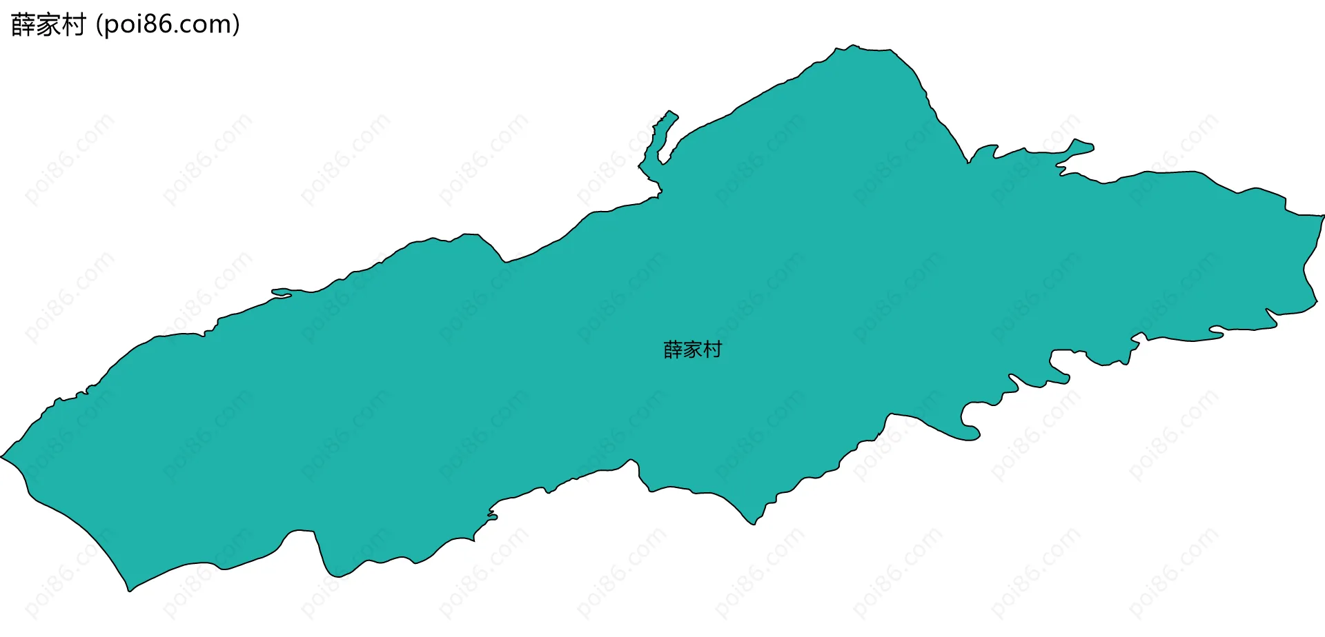 薛家村边界地图