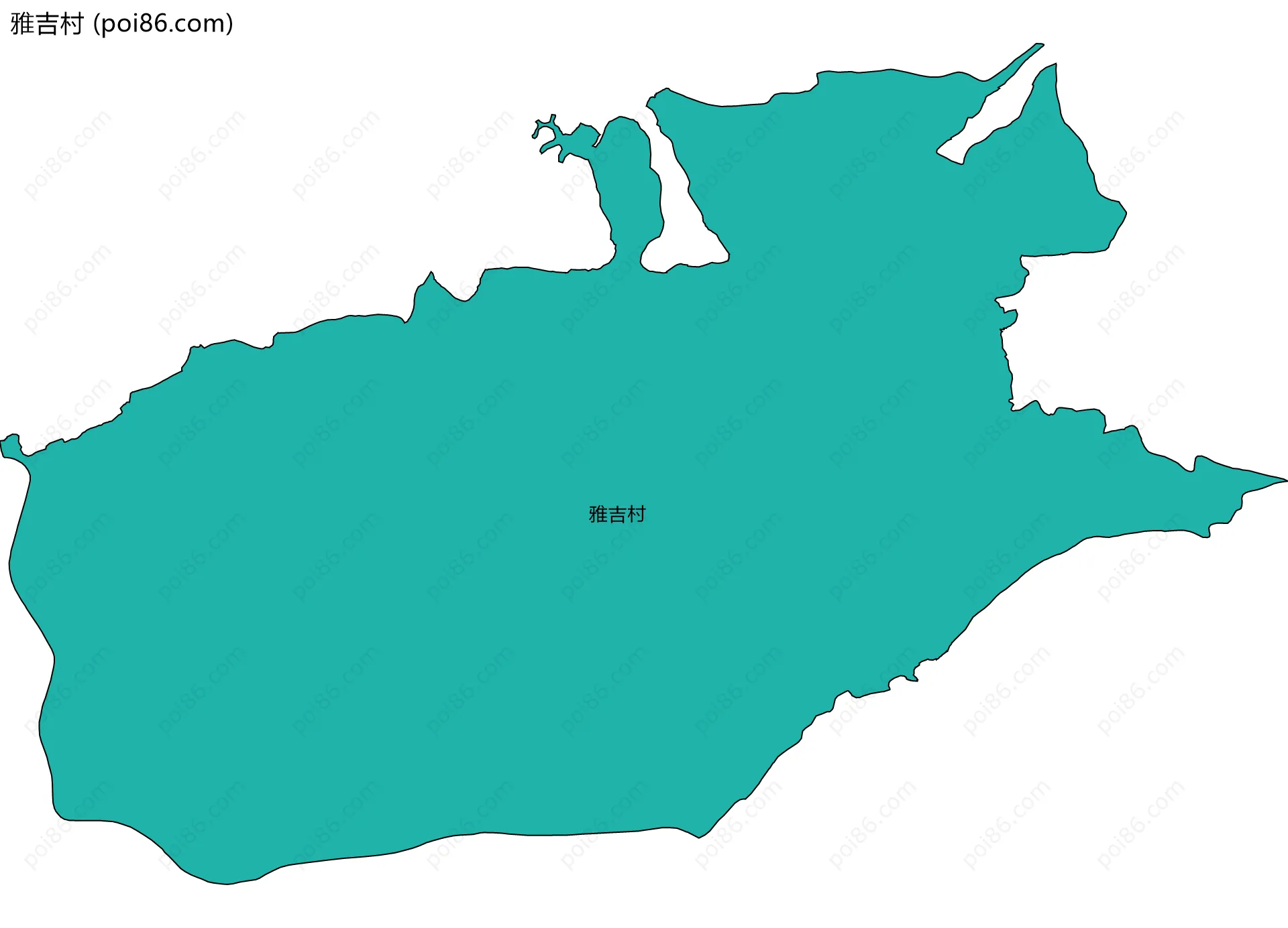 雅吉村边界地图