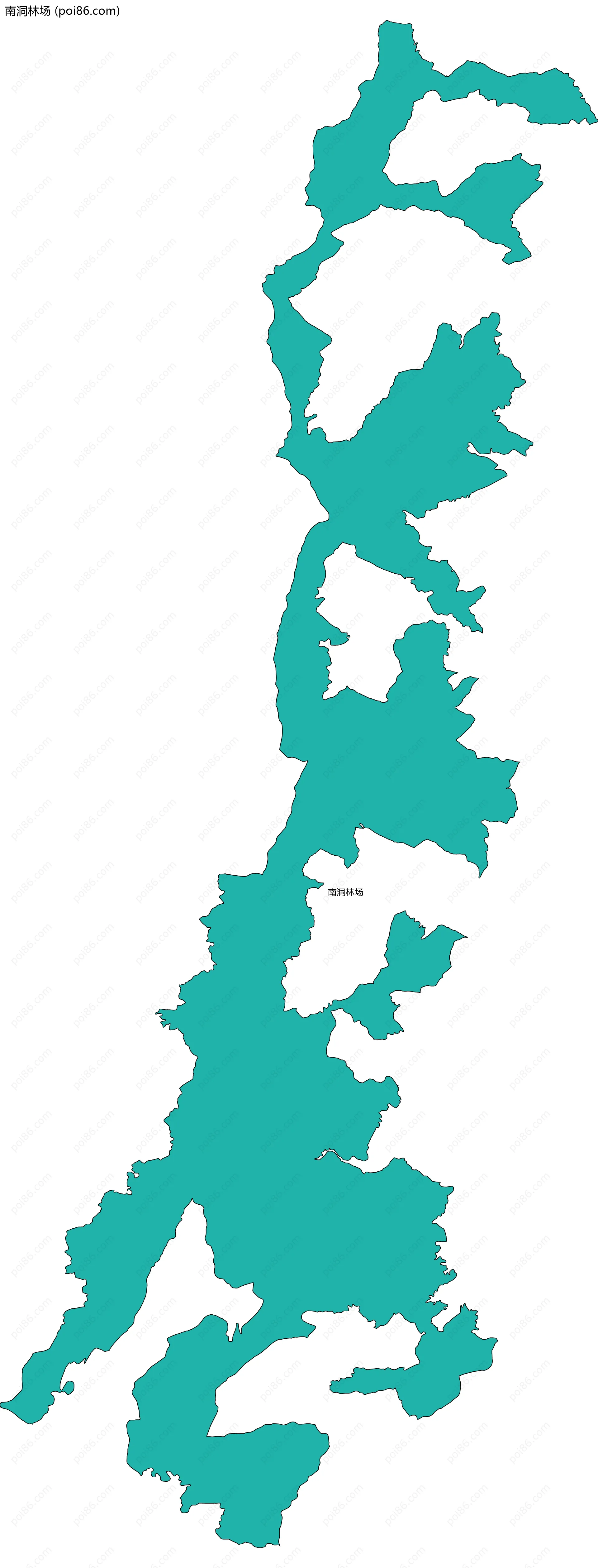 南洞林场边界地图