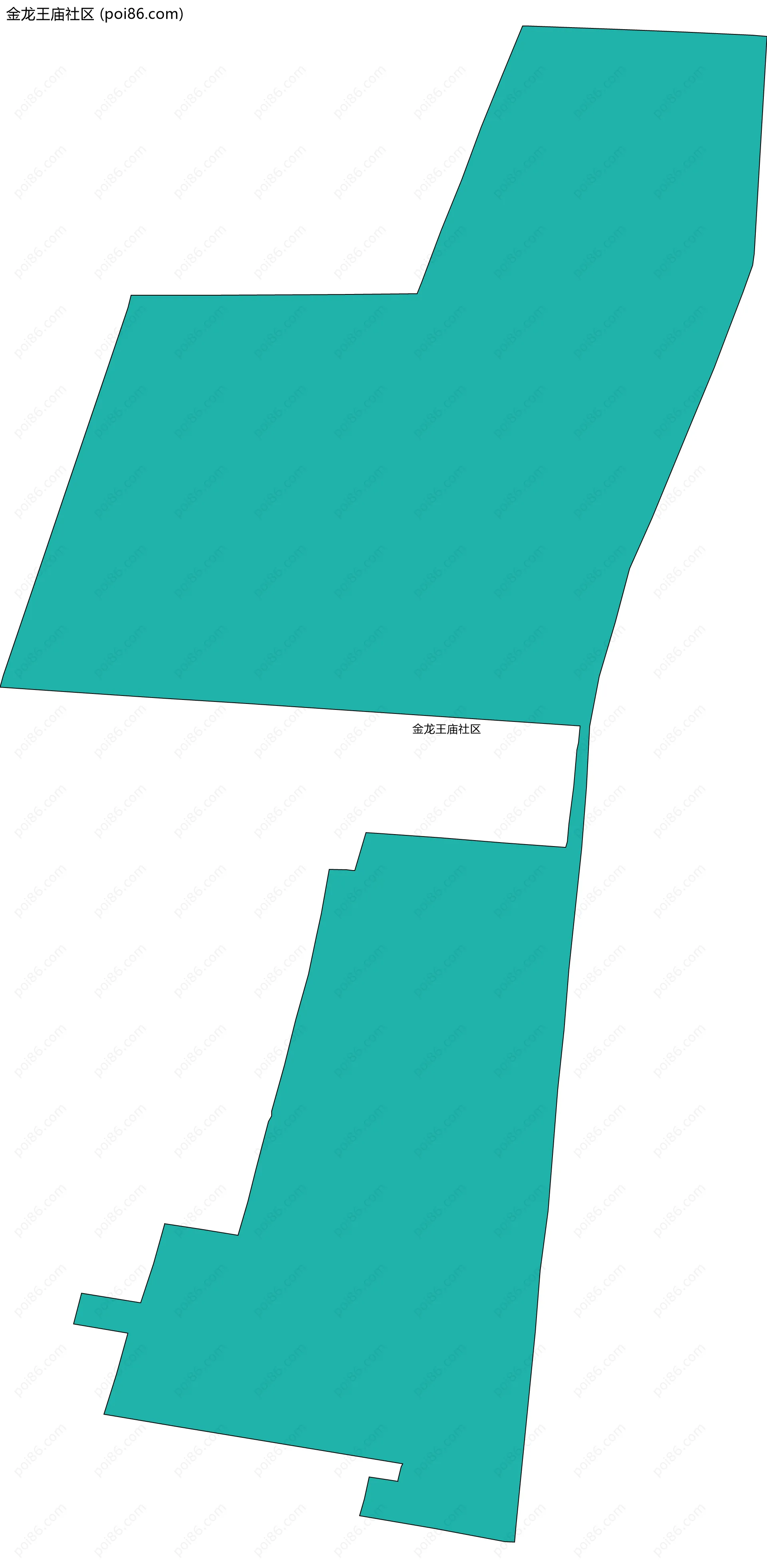 金龙王庙社区边界地图