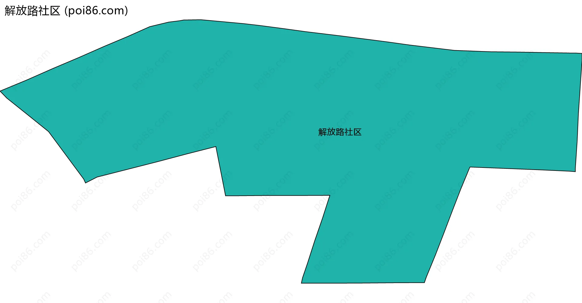 解放路社区边界地图