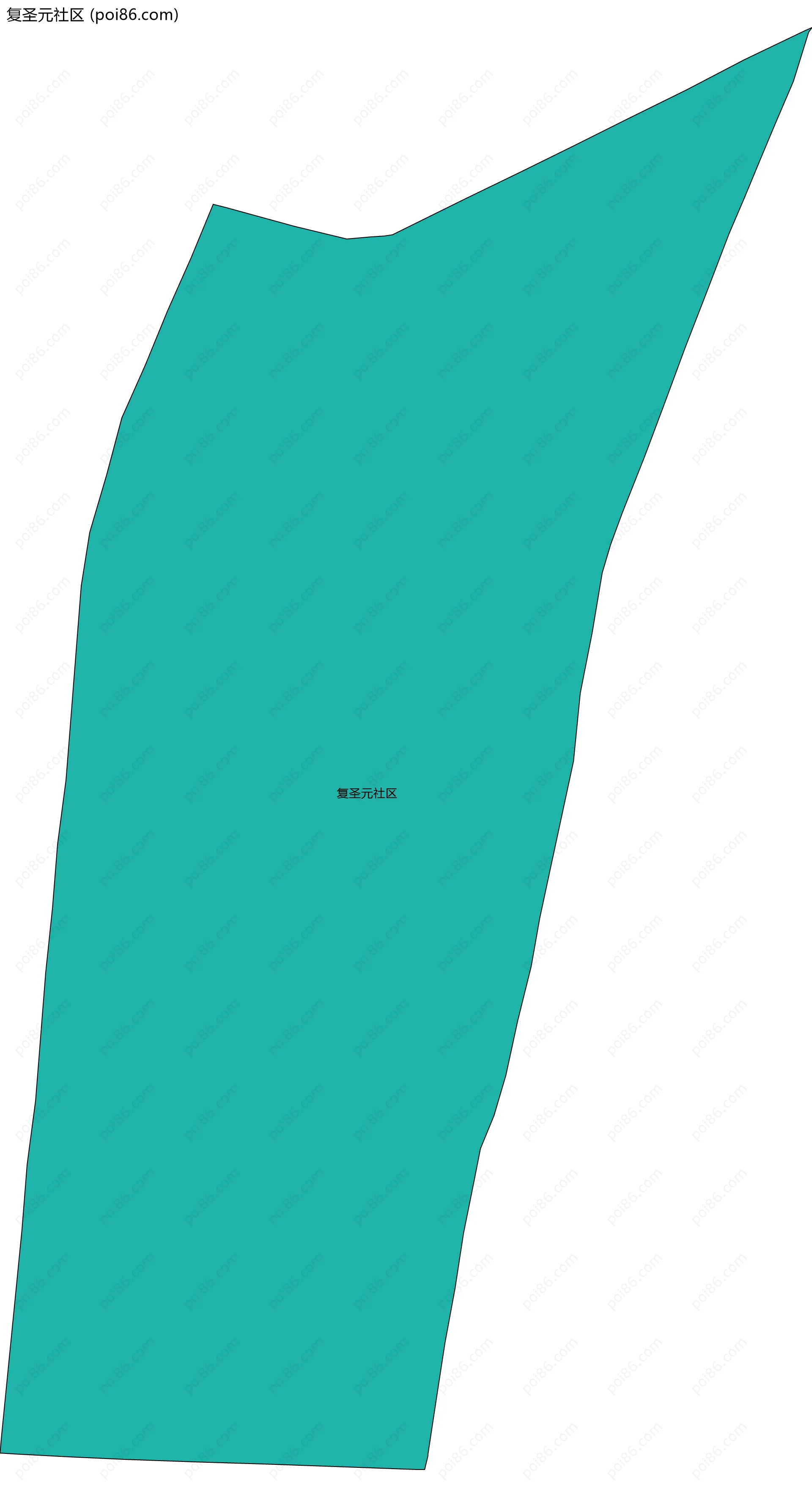 复圣元社区边界地图