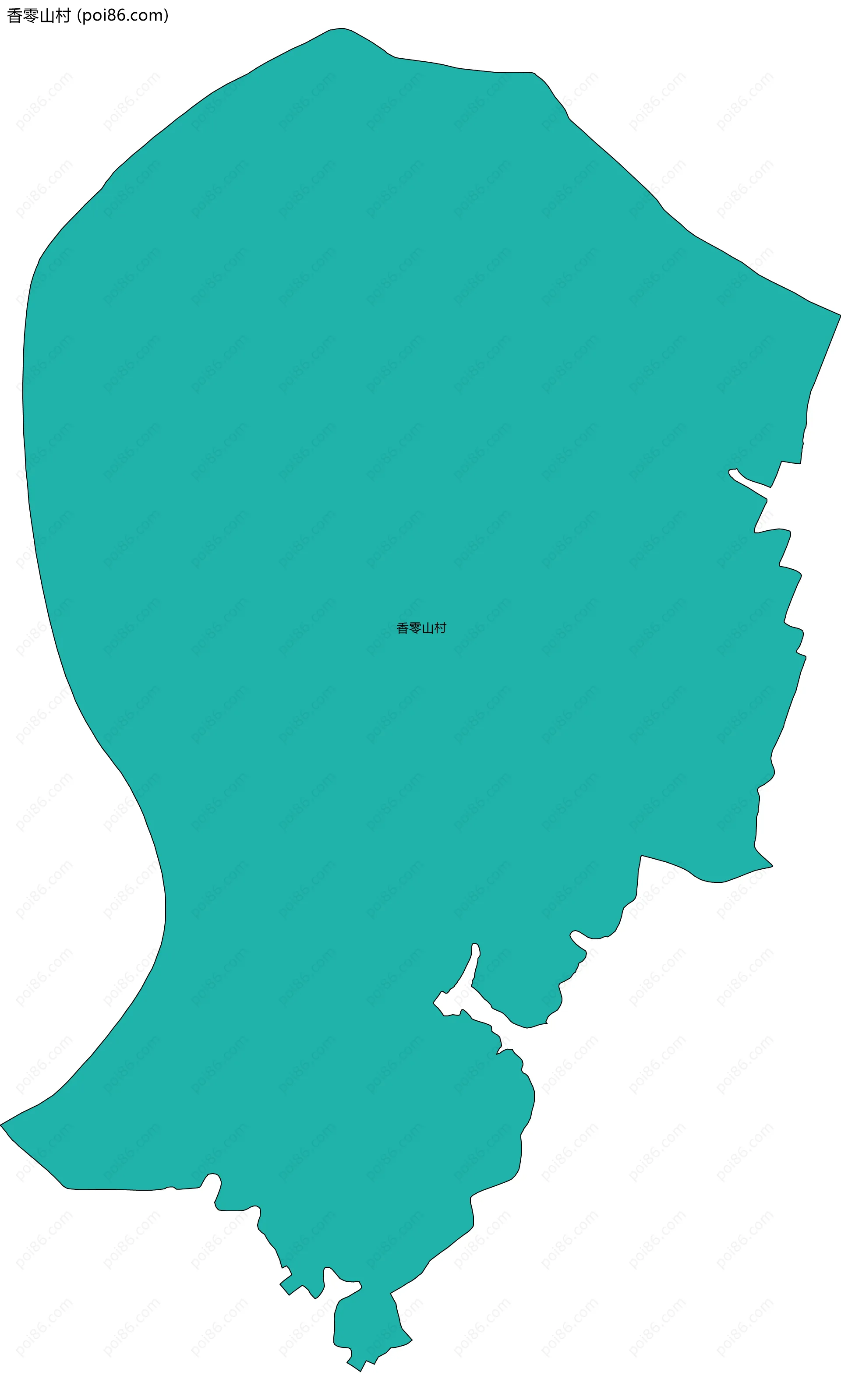 香零山村边界地图