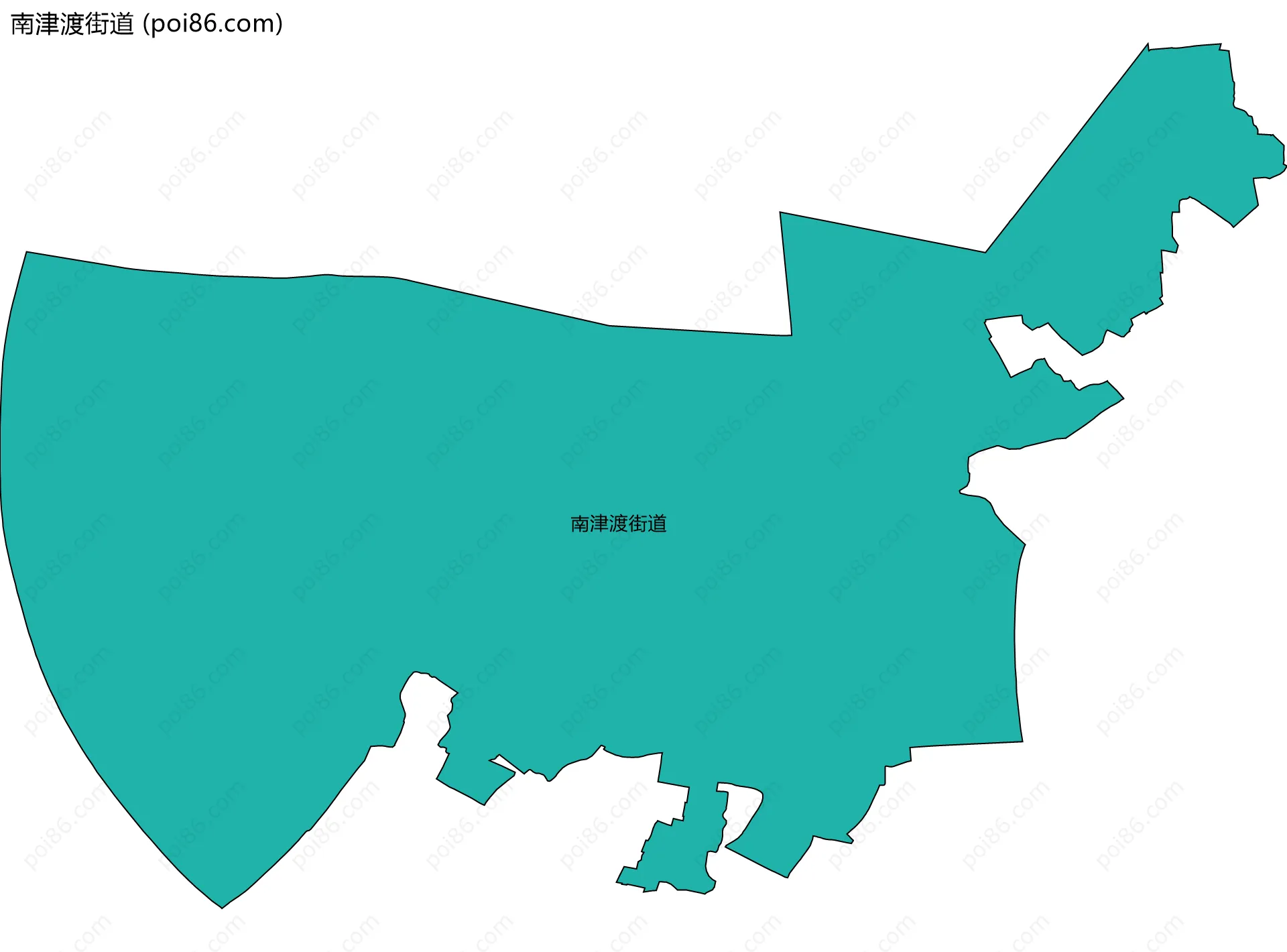 南津渡街道边界地图