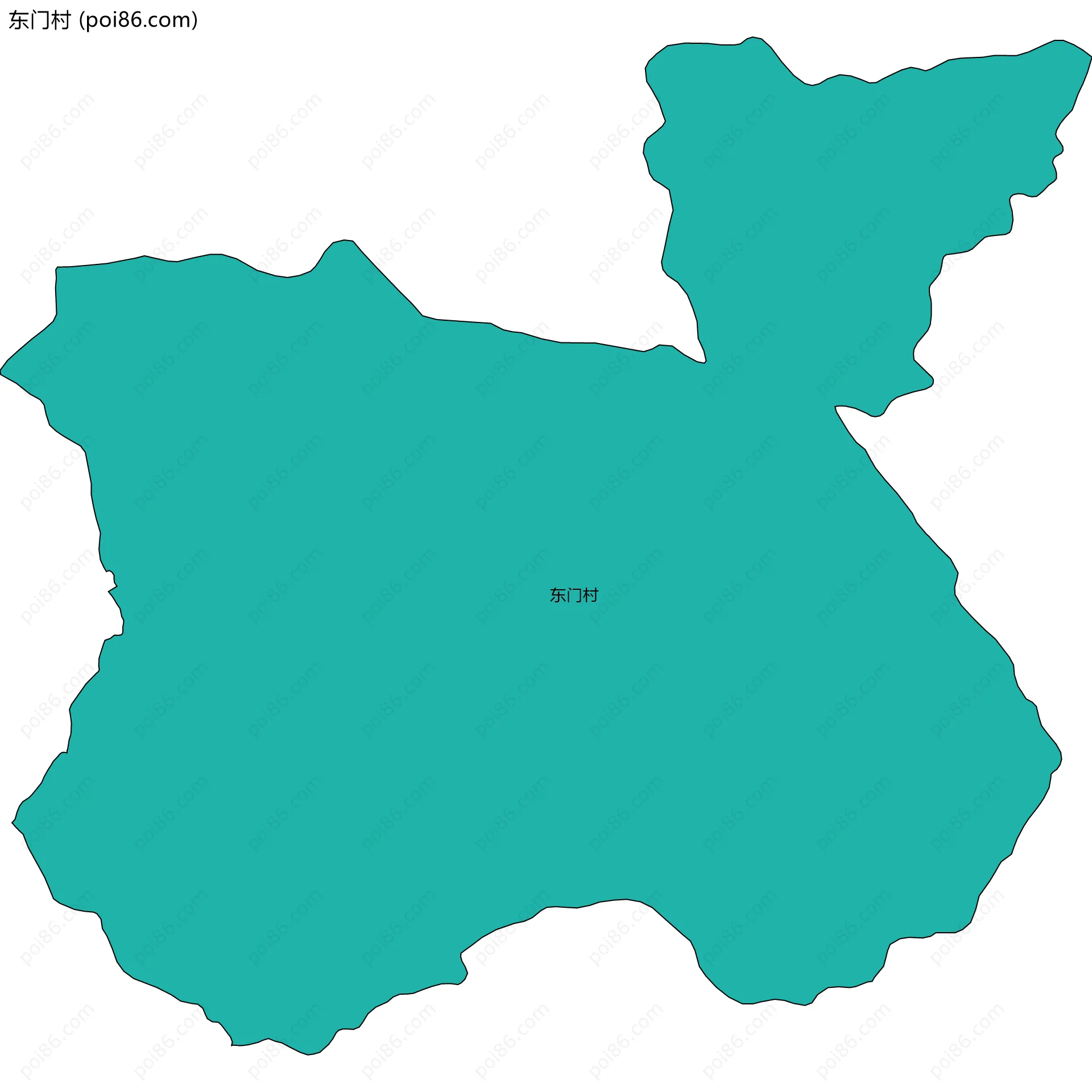 东门村边界地图