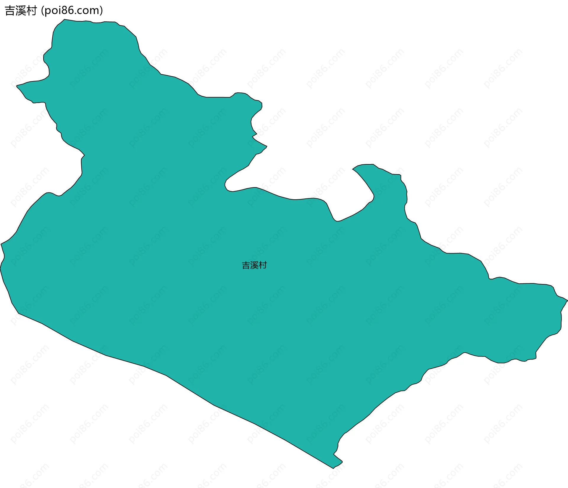 吉溪村边界地图