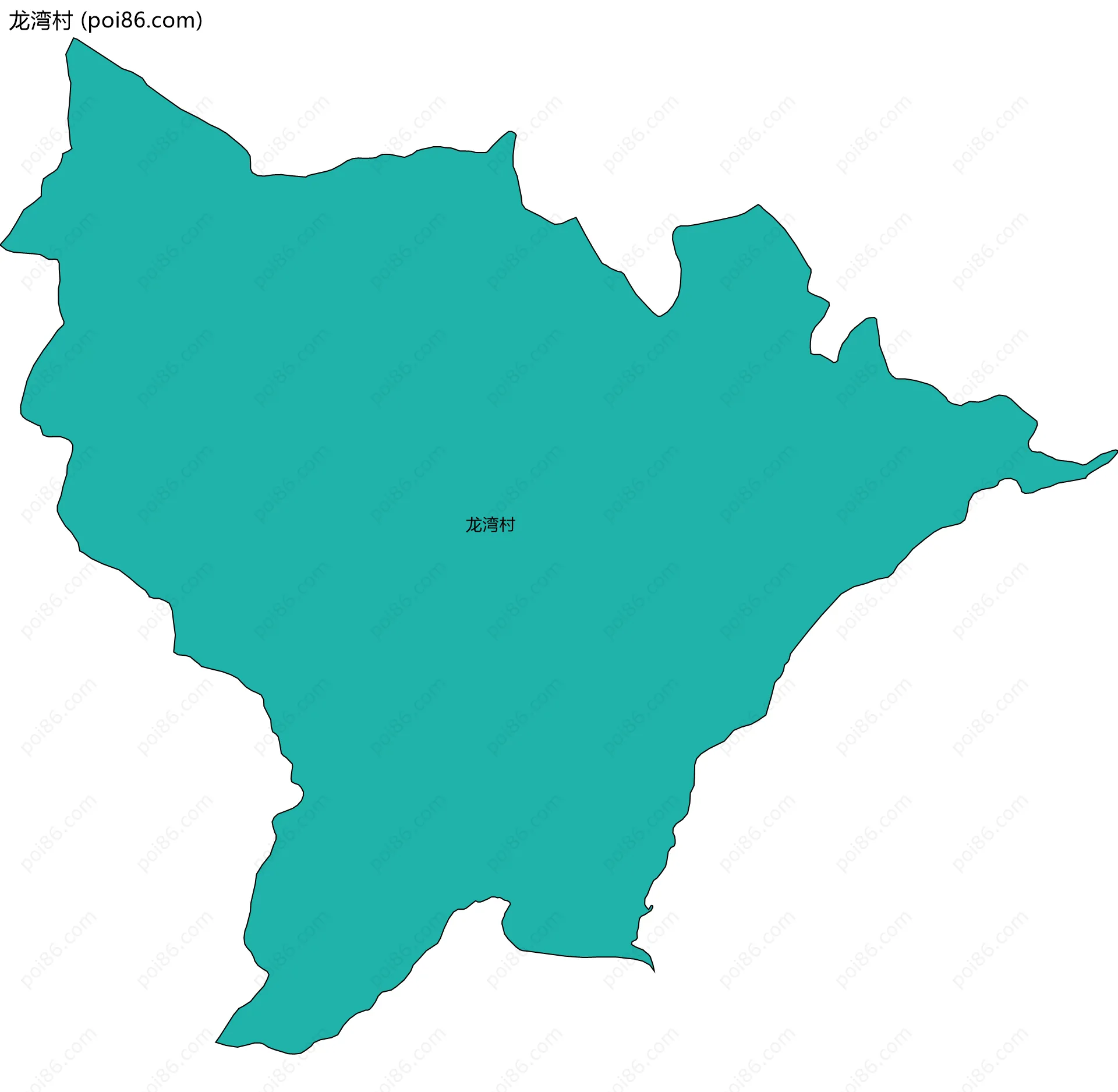 龙湾村边界地图