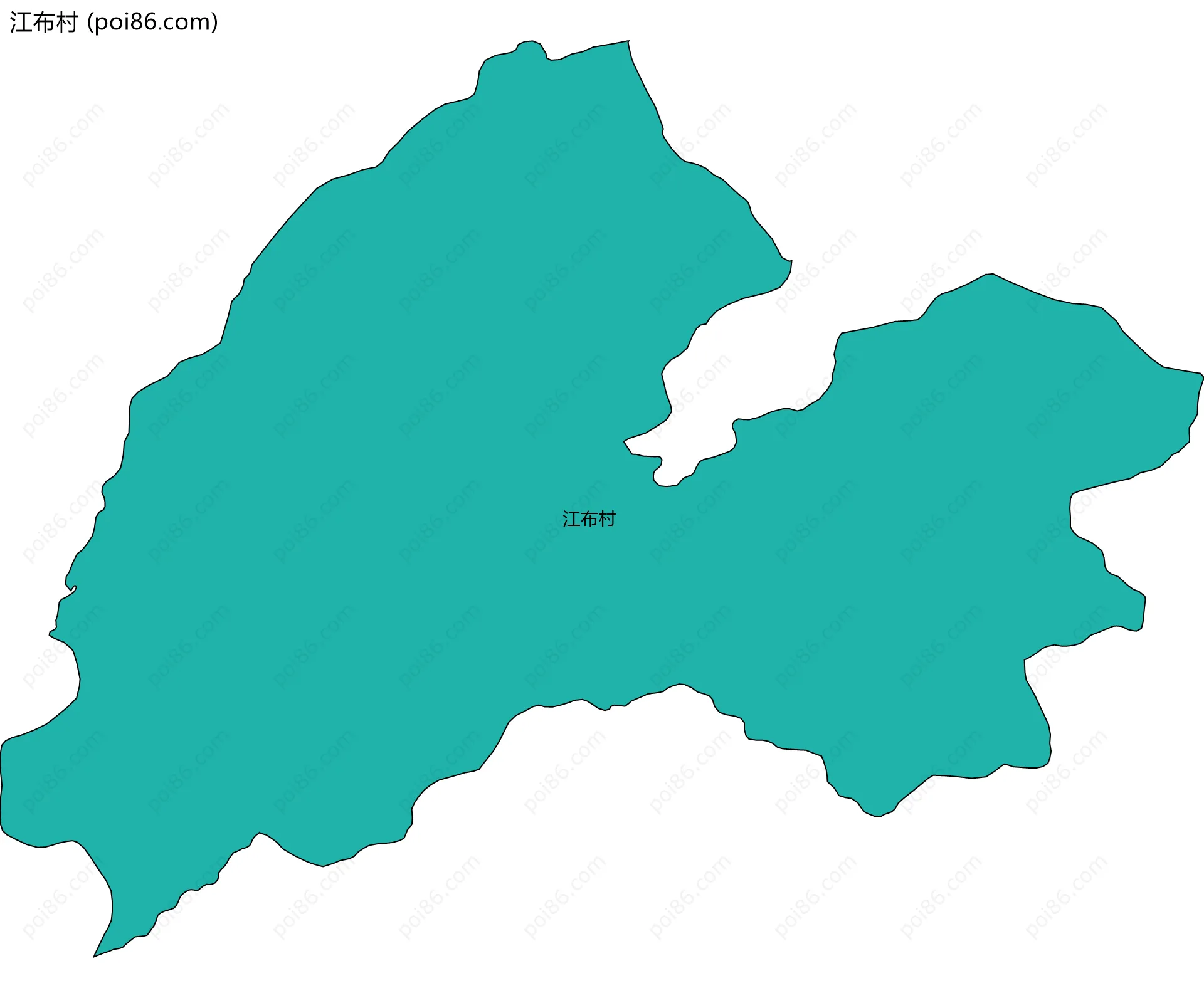 江布村边界地图
