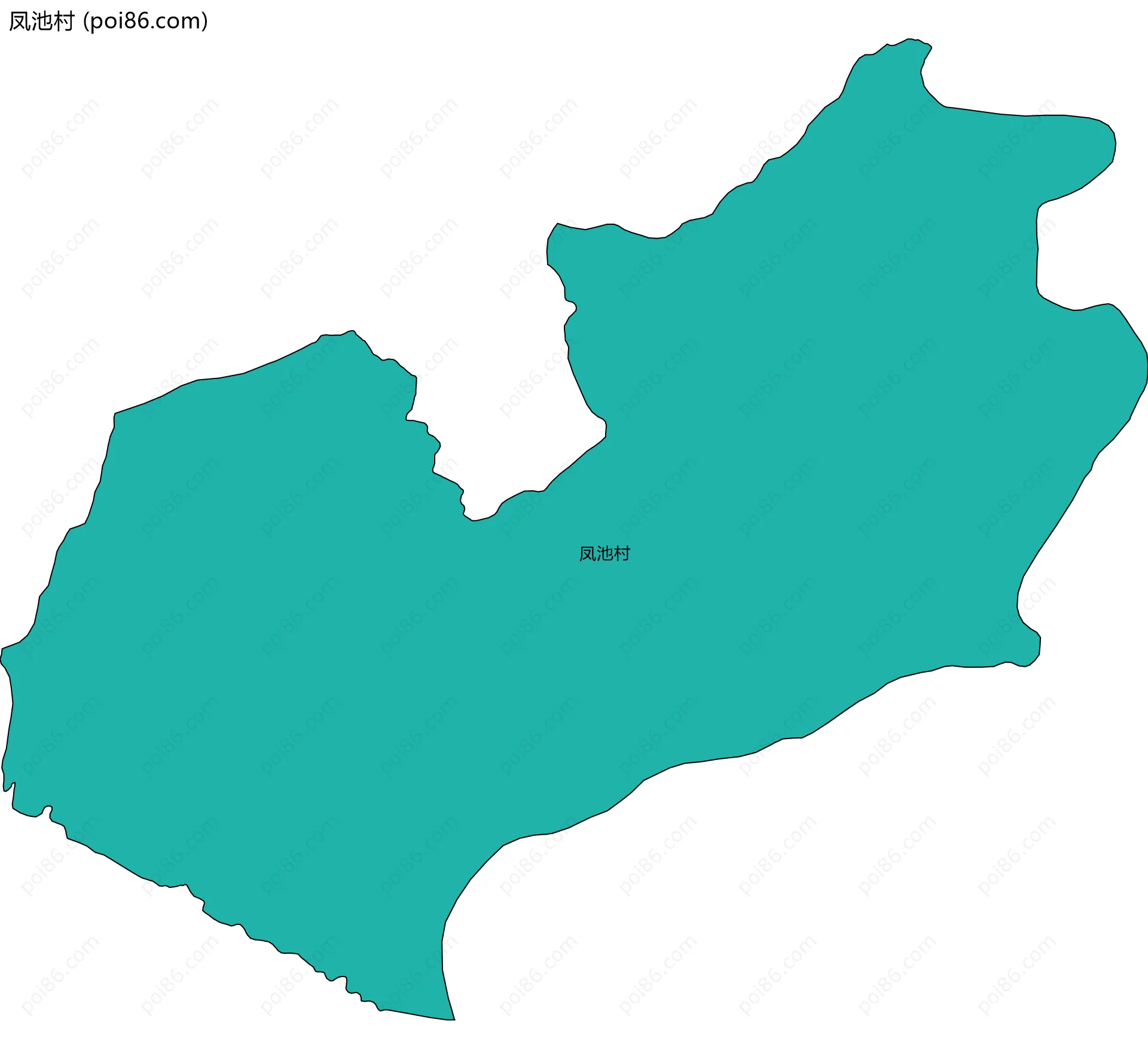 凤池村边界地图