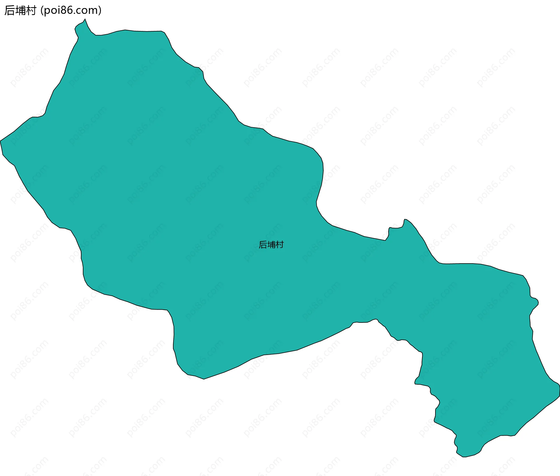 后埔村边界地图