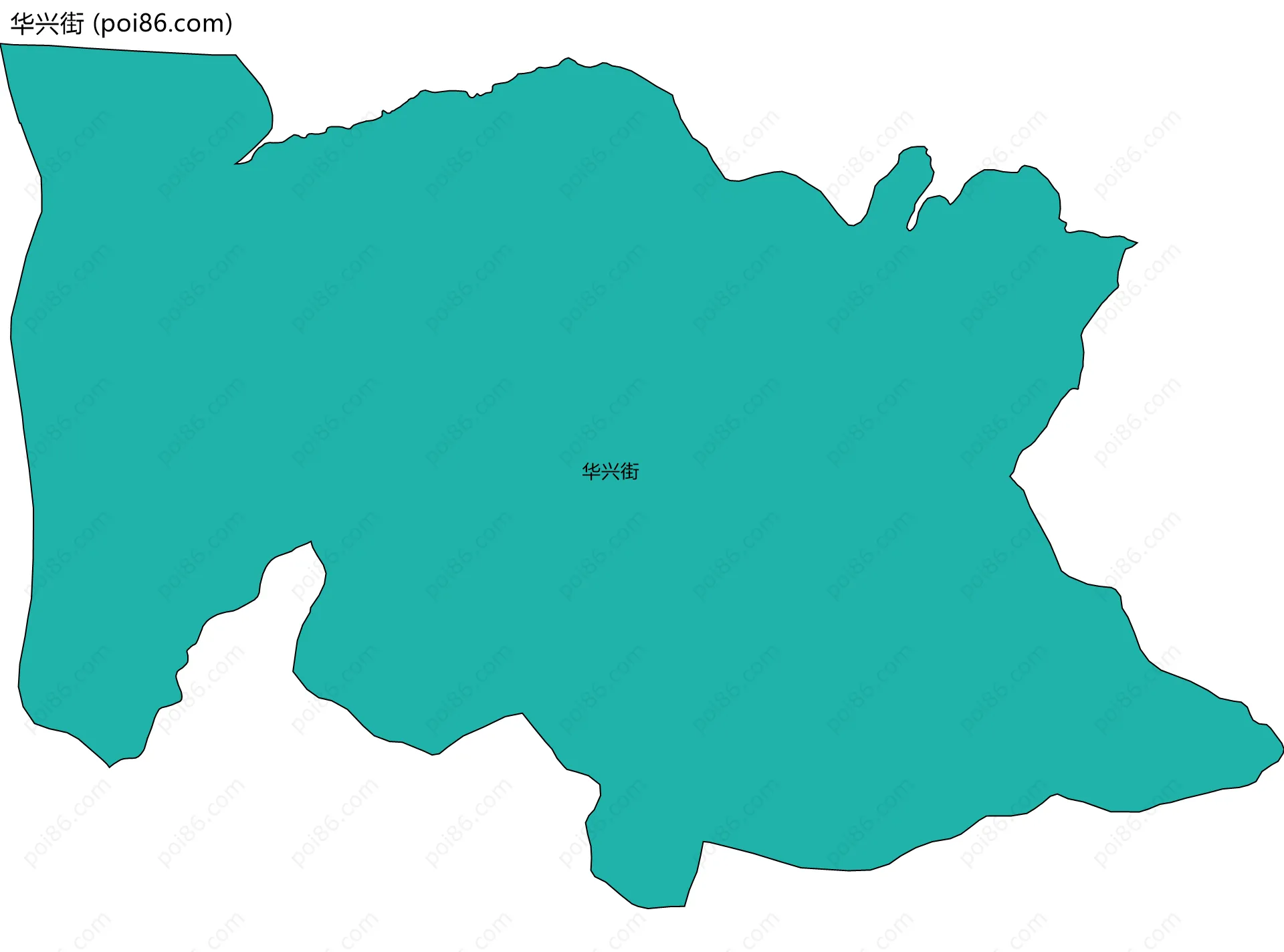 华兴街边界地图