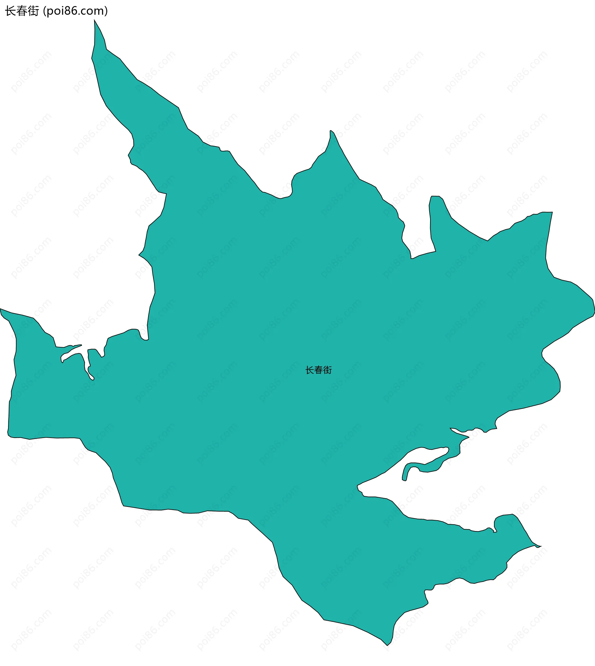 长春街边界地图