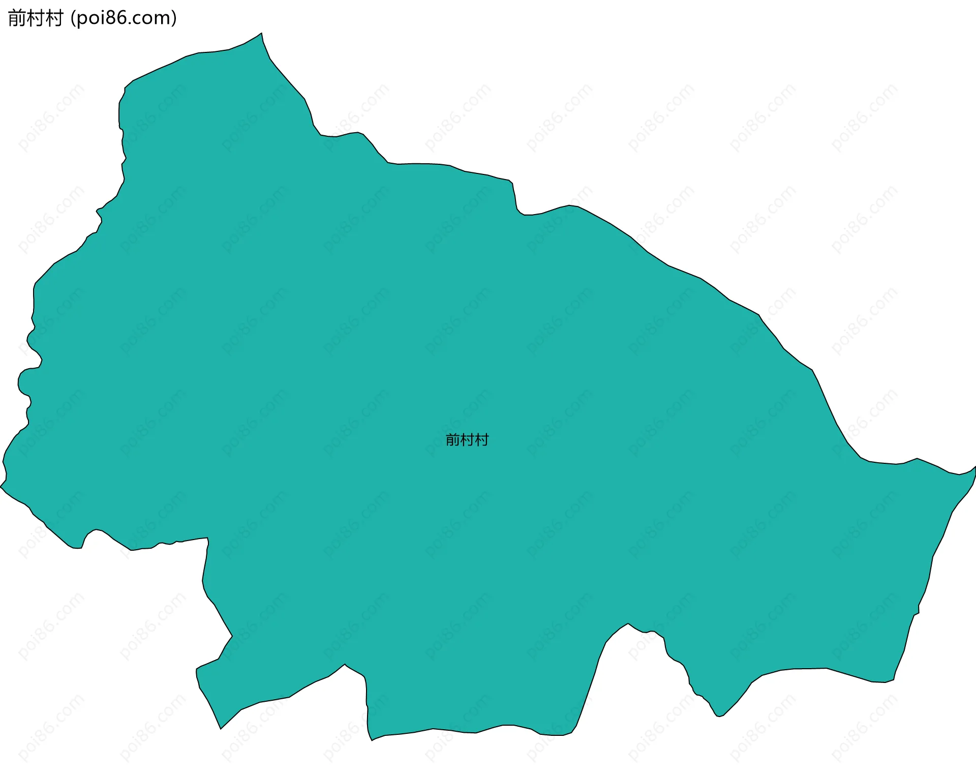 前村村边界地图